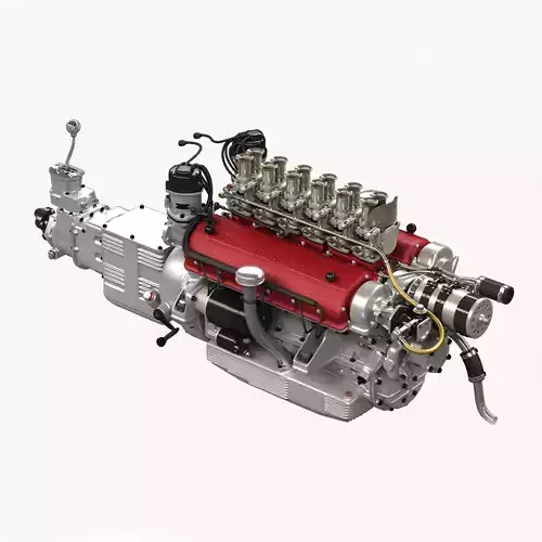 Ferrari 250 TR Engine - 3 liter - 2nd version 3D model