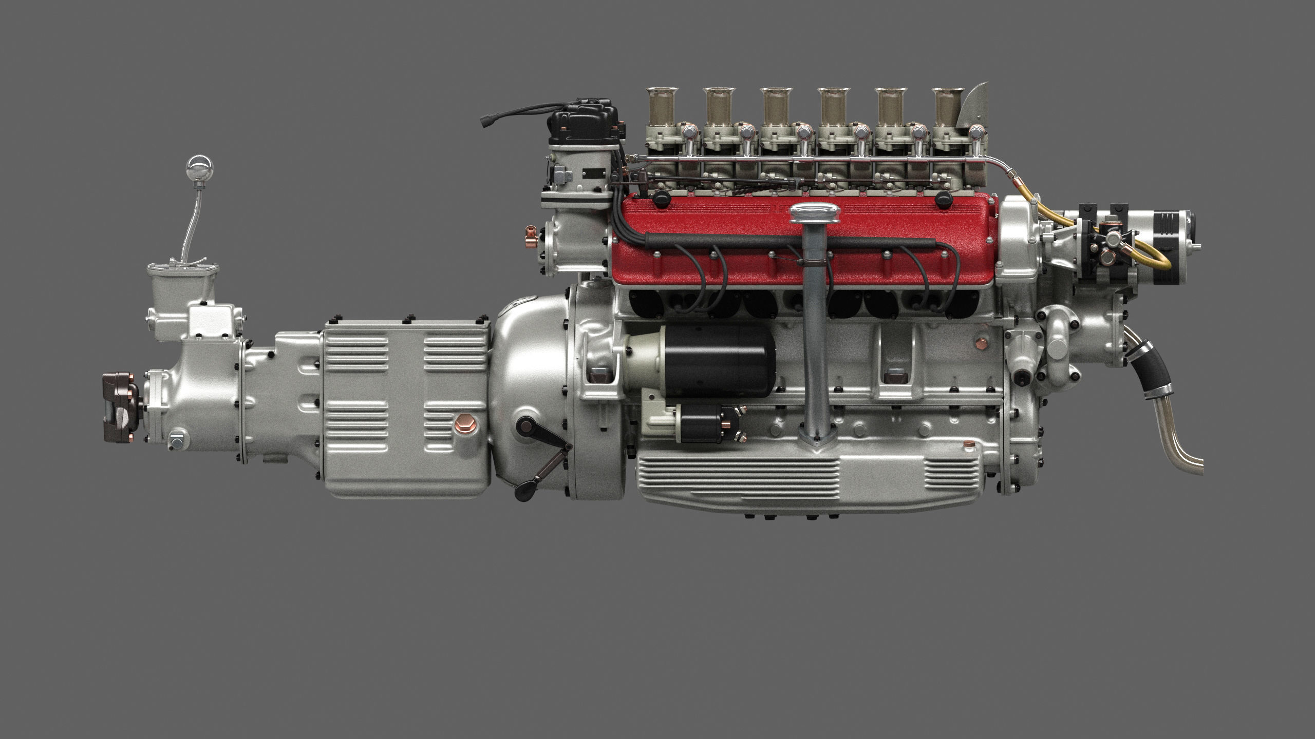 Ferrari 250 TR Engine - 3 liter - 2nd version 3D model_40