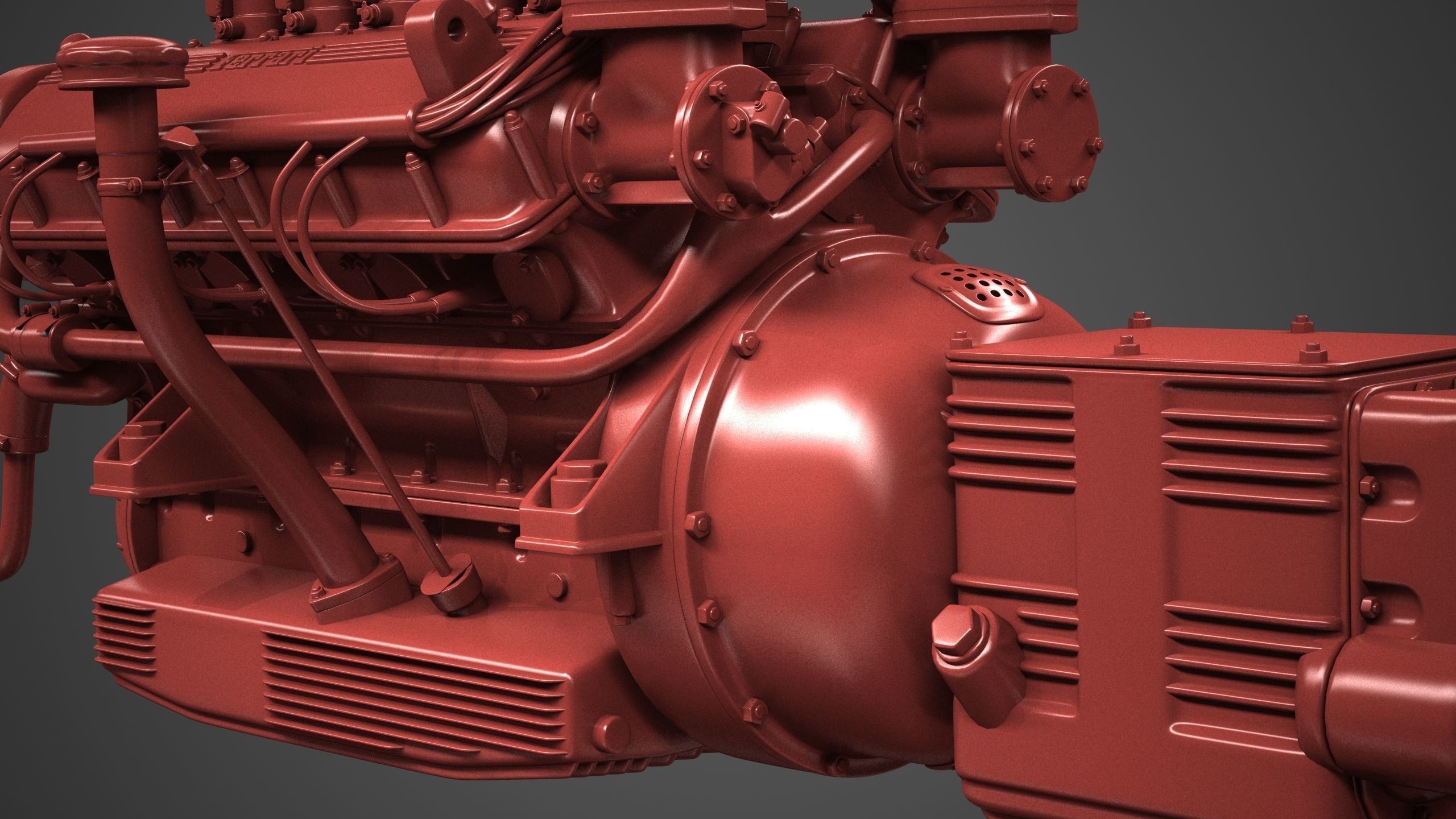 Ferrari 250 TR Engine - 3 liter - 2nd version 3D model_31
