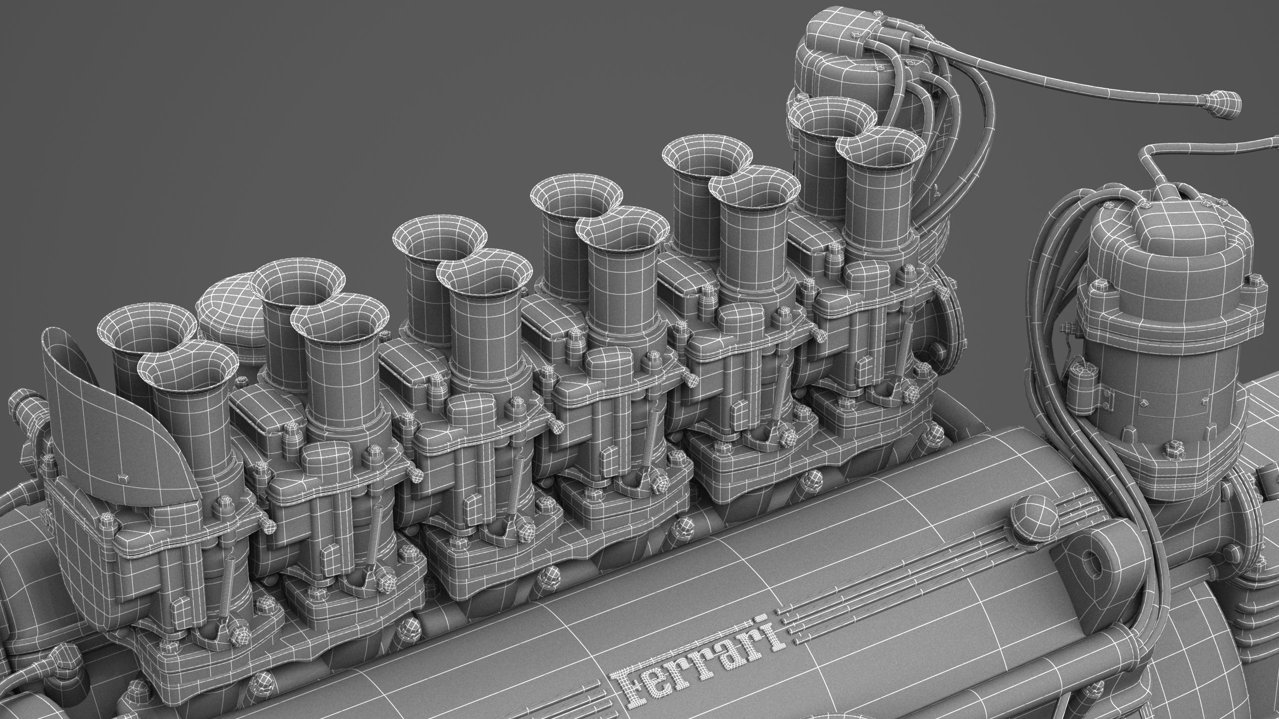 Ferrari 250 TR Engine - 3 liter - 2nd version 3D model_21