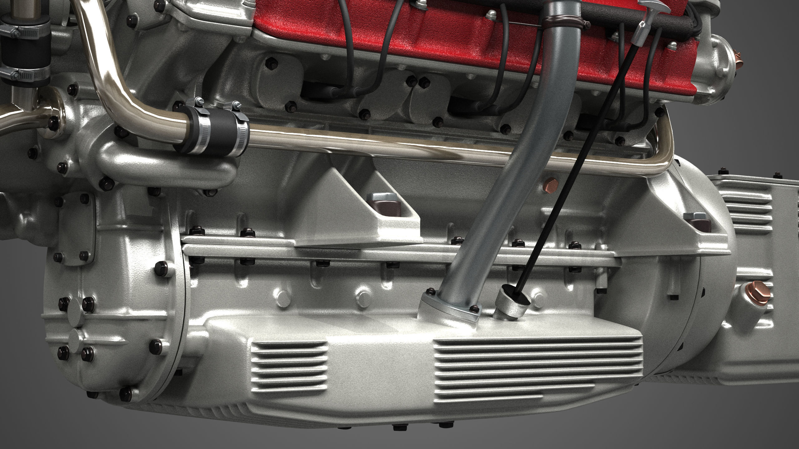 Ferrari 250 TR Engine - 3 liter - 2nd version 3D model_35