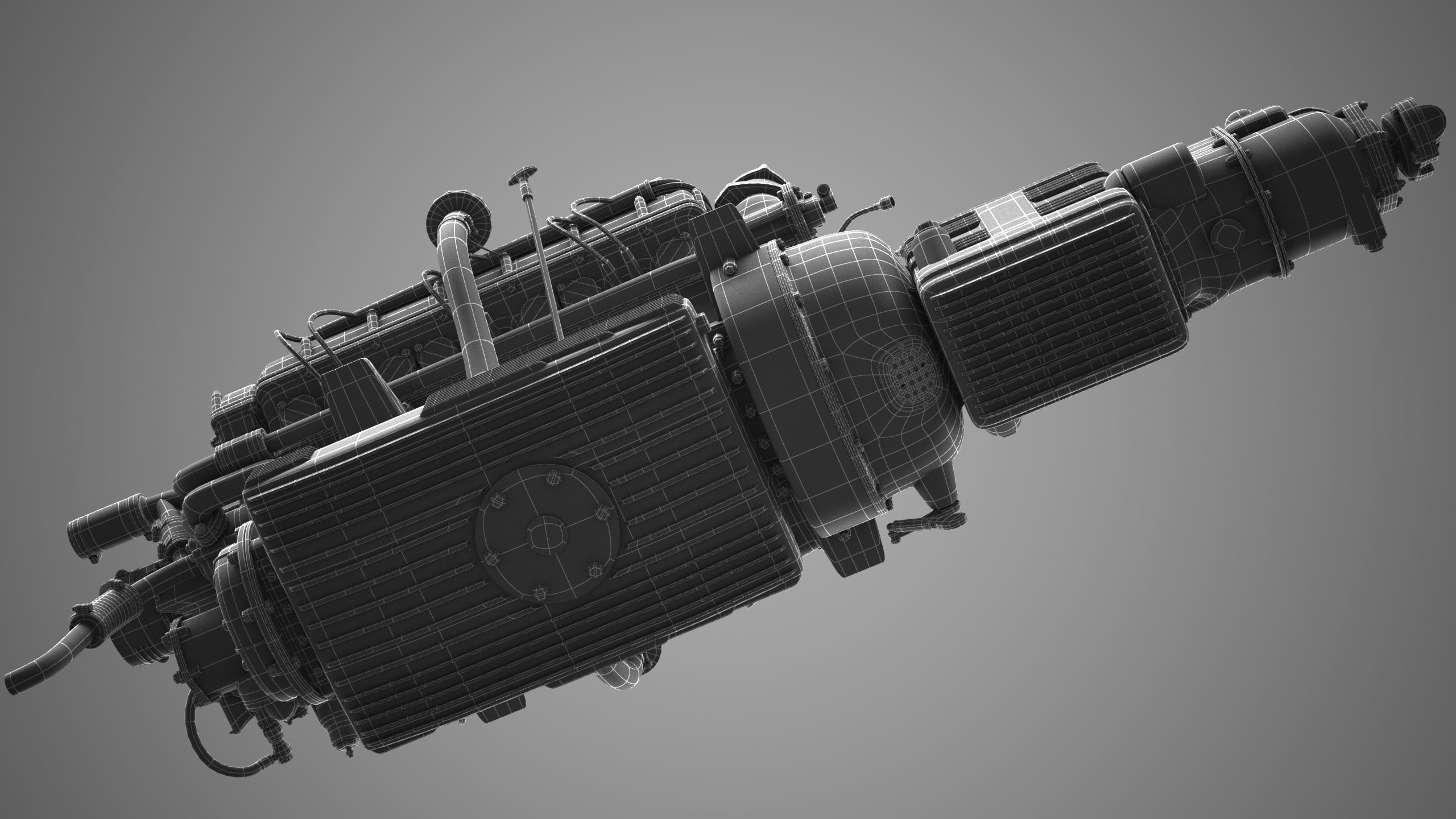 Ferrari 250 TR Engine - 3 liter - 2nd version 3D model_15