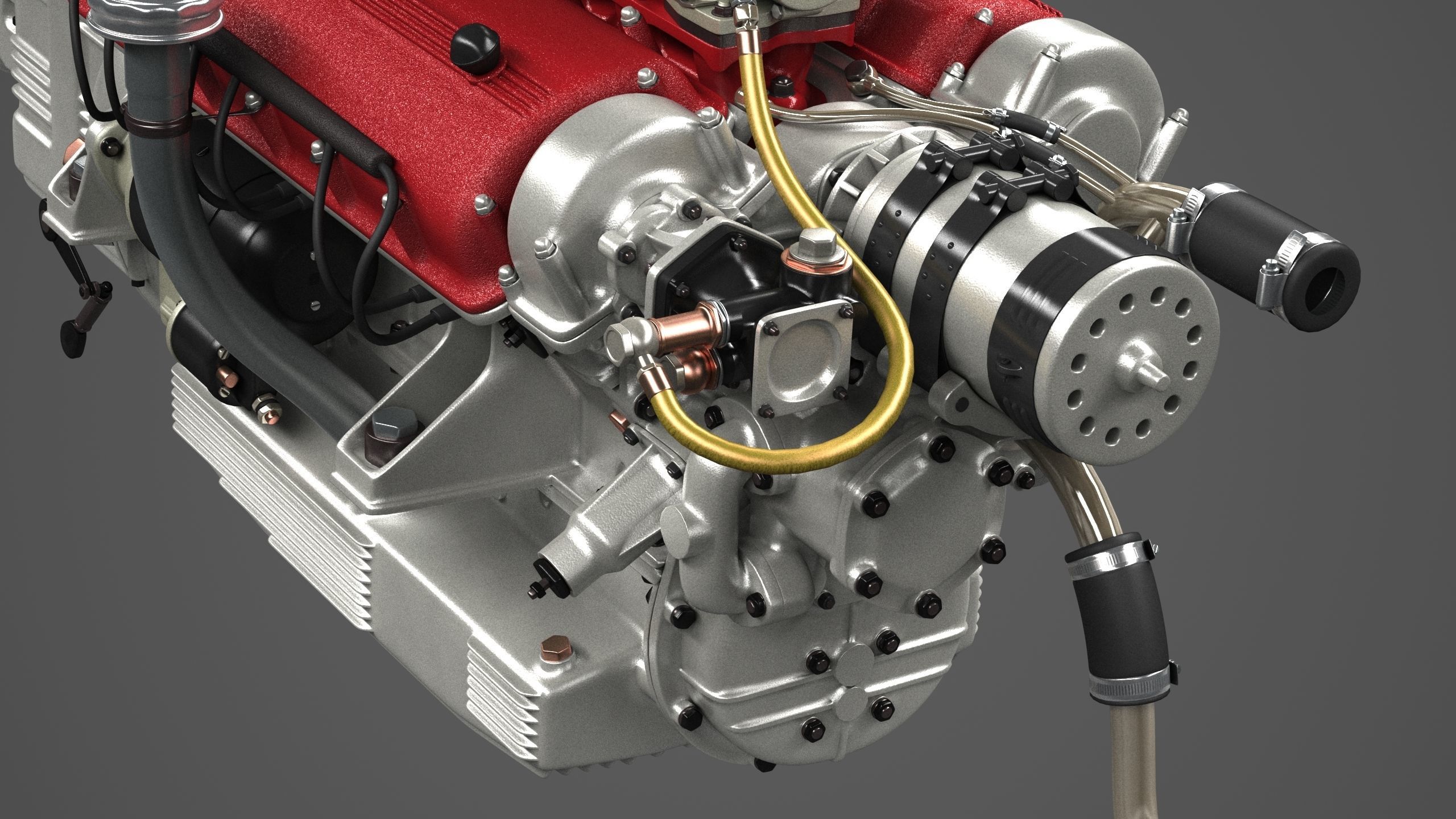 Ferrari 250 TR Engine - 3 liter - 2nd version 3D model_17