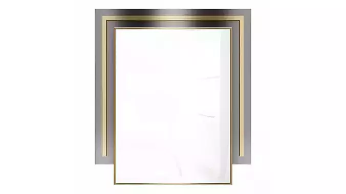 Mirror in a metal frame GZ-M1056