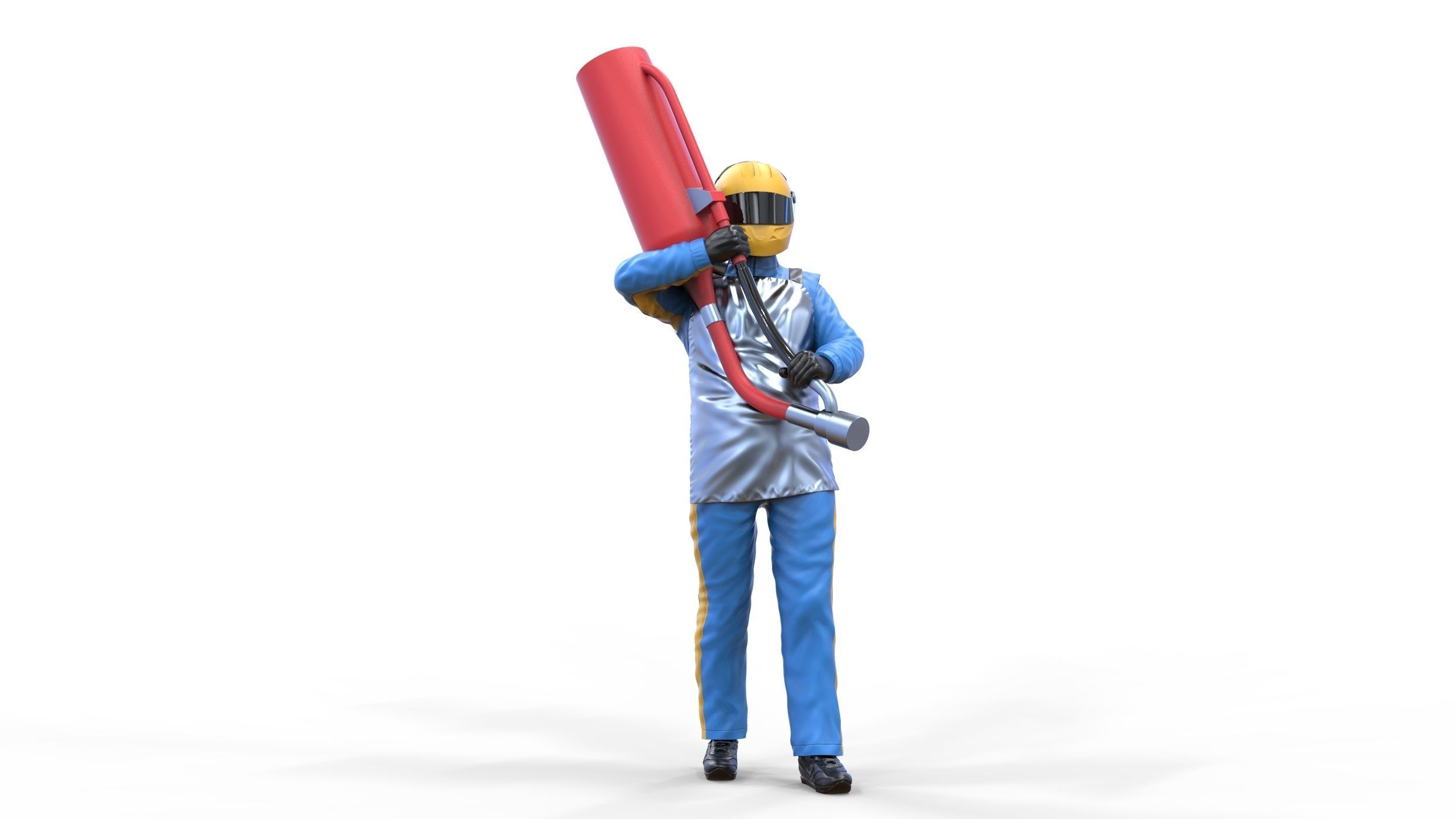 N1 Pit crew with Sunoco Fuel can 3D print model_21