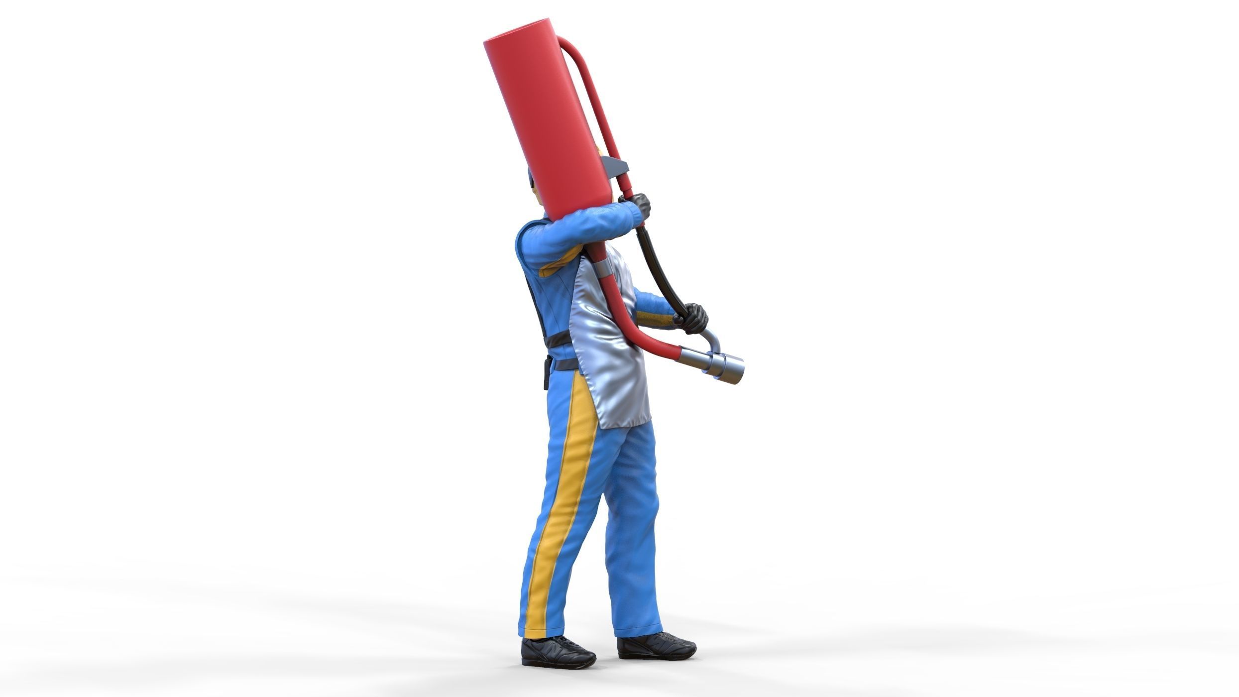 N1 Pit crew with Sunoco Fuel can 3D print model_12