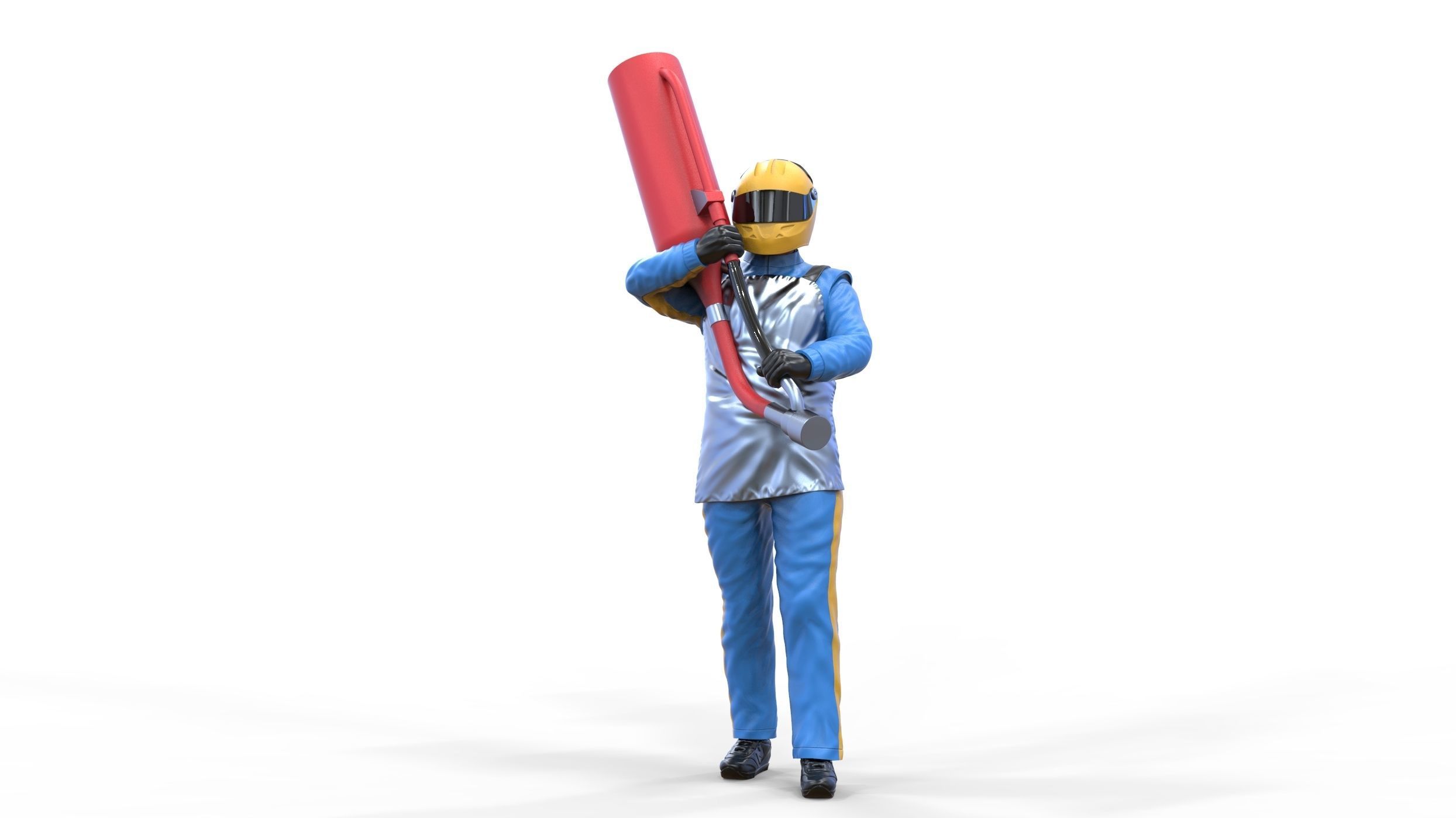 N1 Pit crew with Sunoco Fuel can 3D print model_23