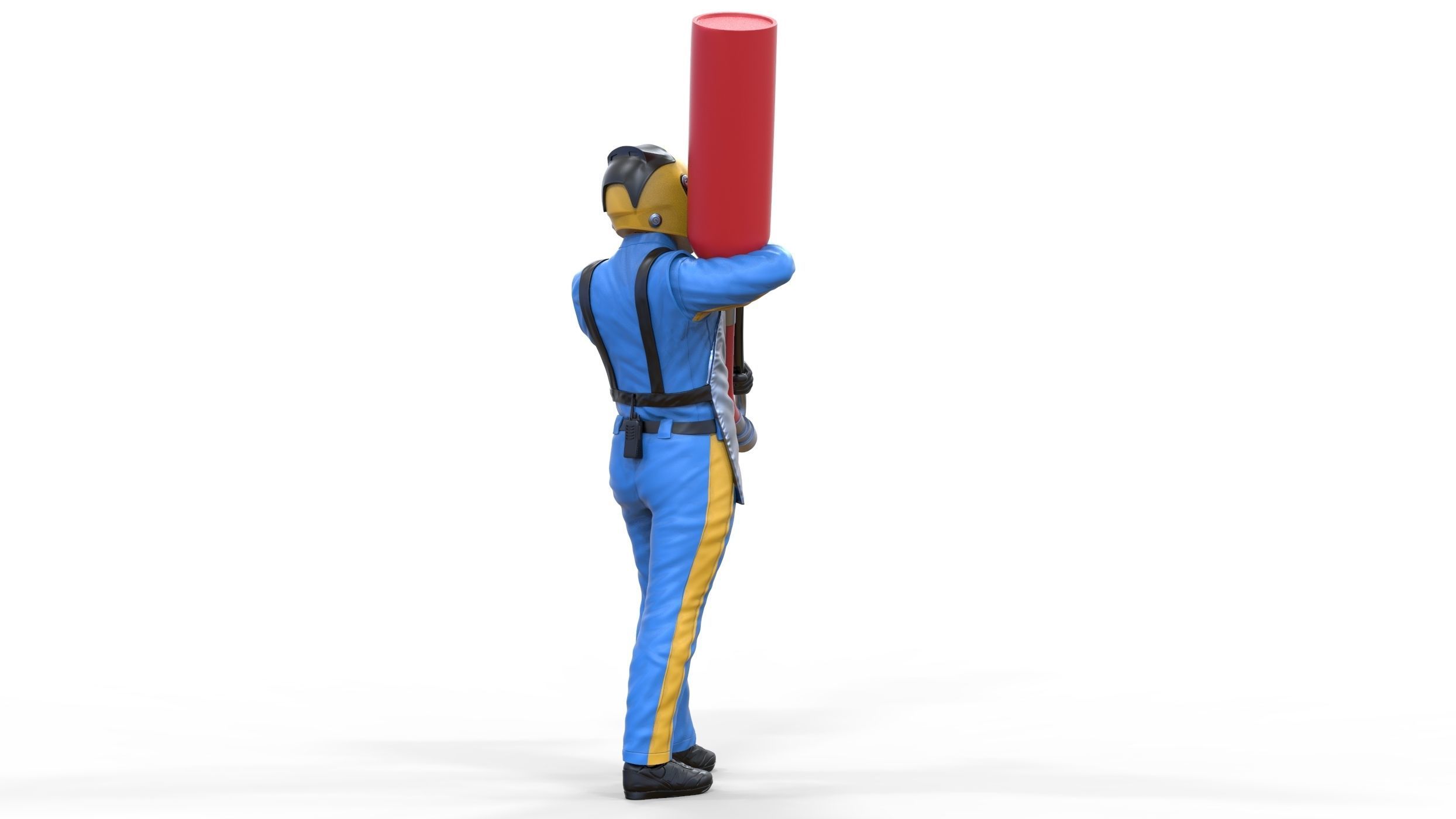 N1 Pit crew with Sunoco Fuel can 3D print model_4
