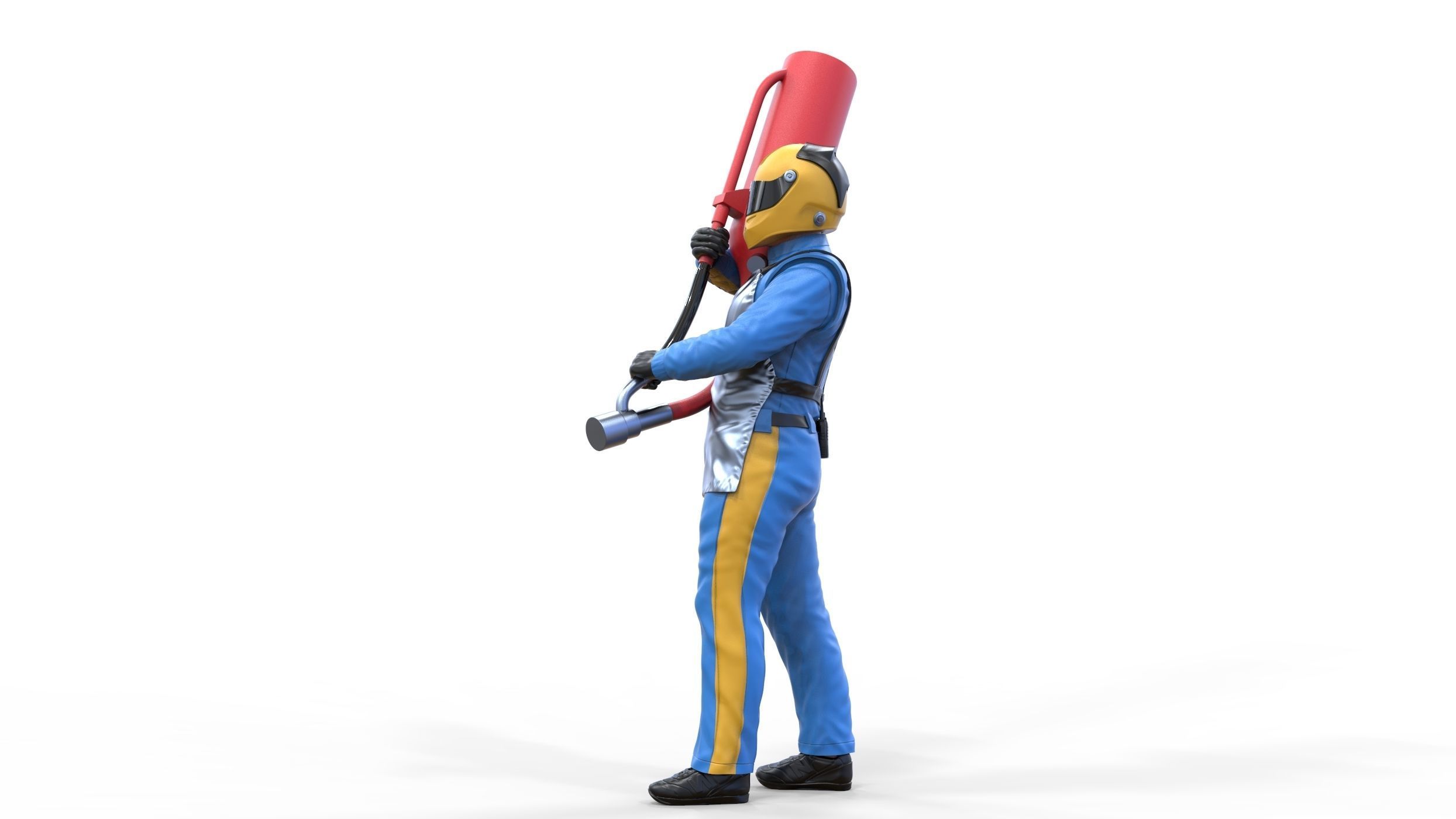 N1 Pit crew with Sunoco Fuel can 3D print model_34