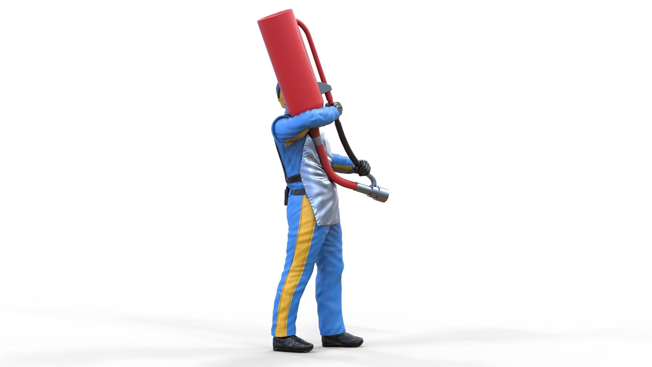 N1 Pit crew with Sunoco Fuel can 3D print model_11