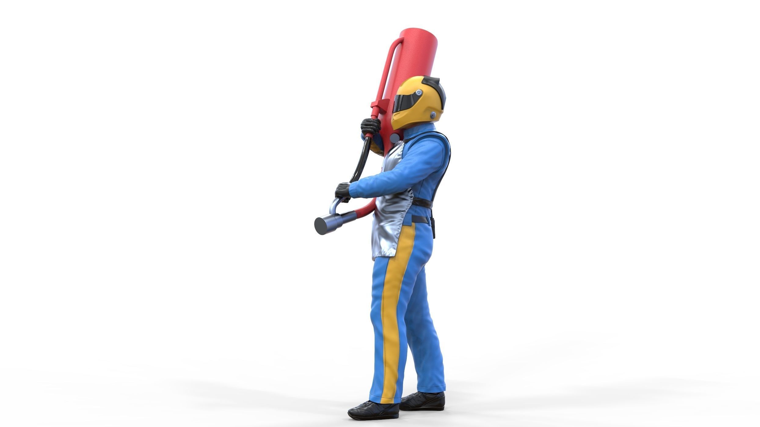 N1 Pit crew with Sunoco Fuel can 3D print model_33