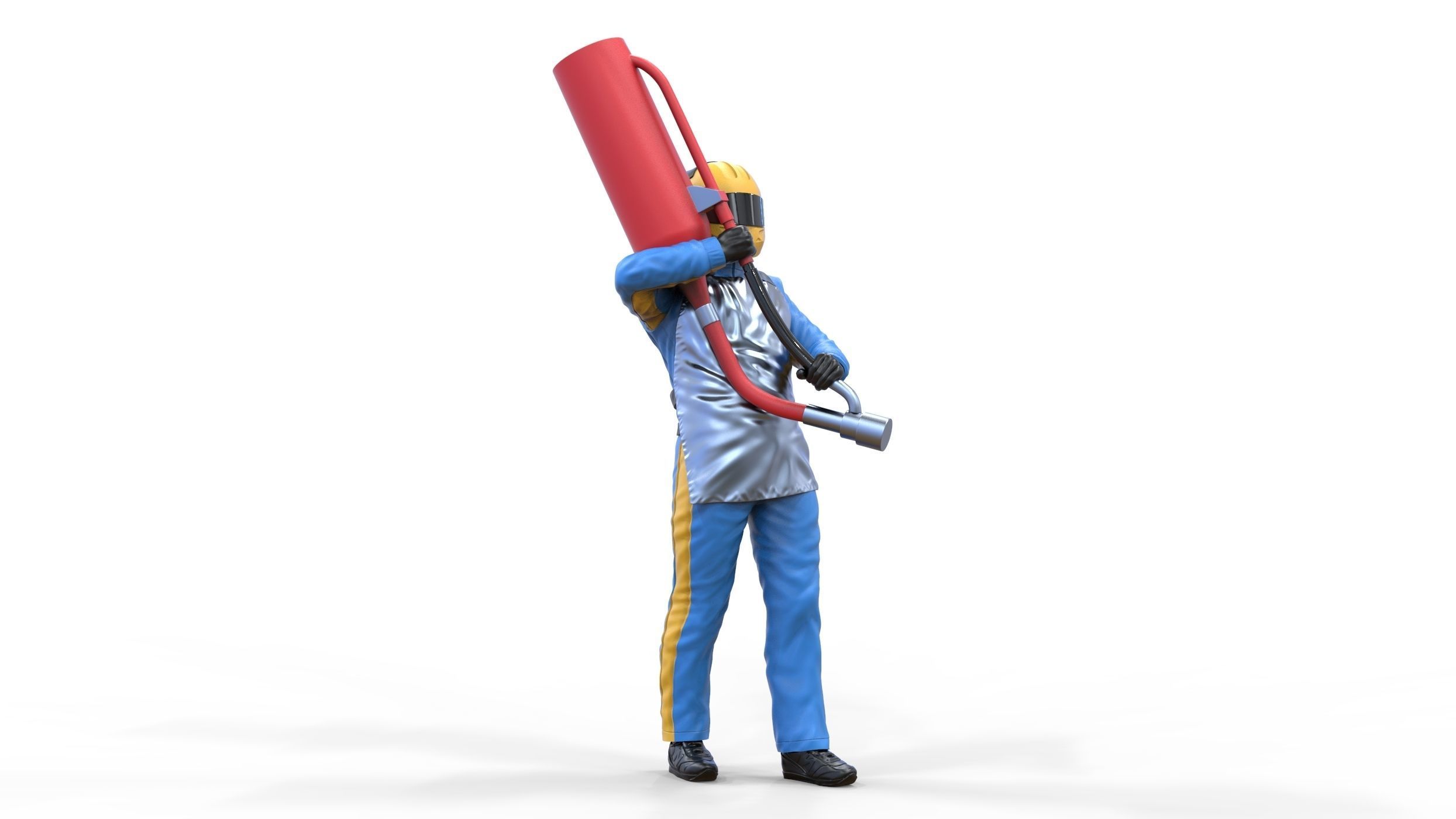 N1 Pit crew with Sunoco Fuel can 3D print model_17