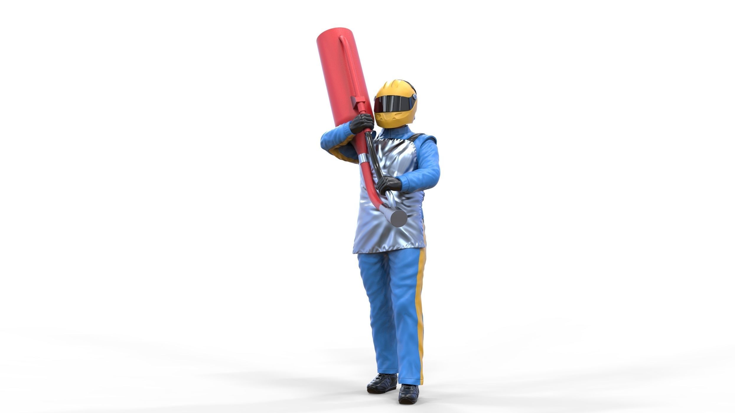 N1 Pit crew with Sunoco Fuel can 3D print model_24