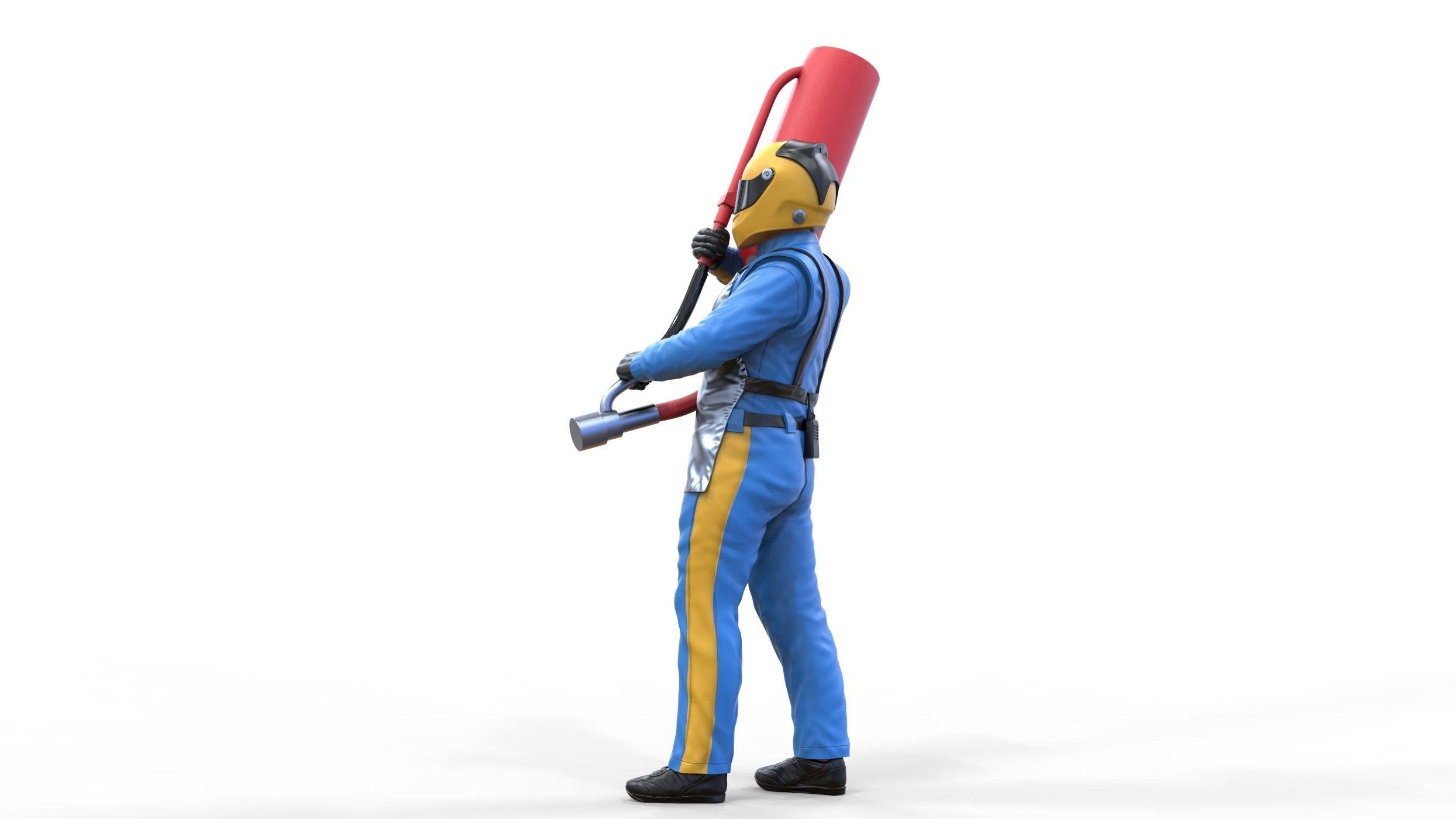 N1 Pit crew with Sunoco Fuel can 3D print model_36