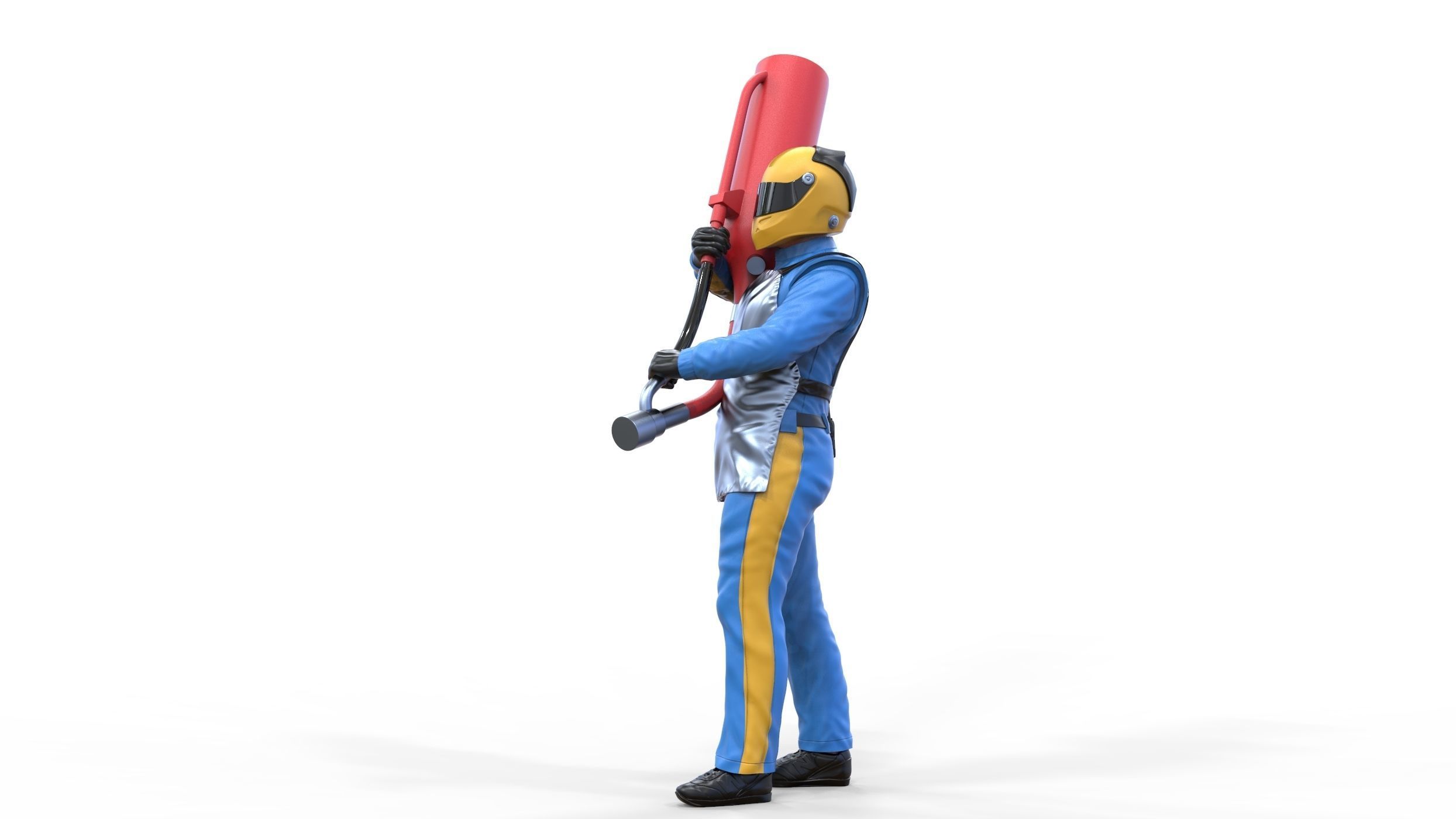 N1 Pit crew with Sunoco Fuel can 3D print model_32
