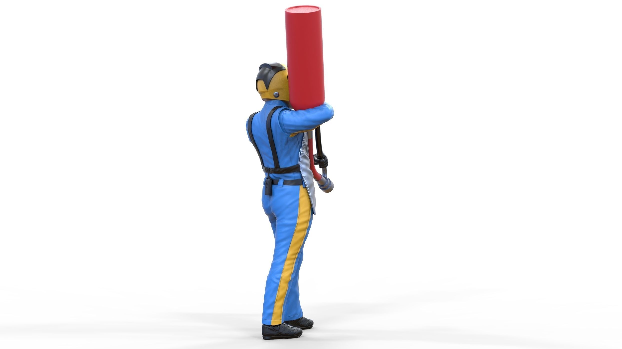 N1 Pit crew with Sunoco Fuel can 3D print model_5