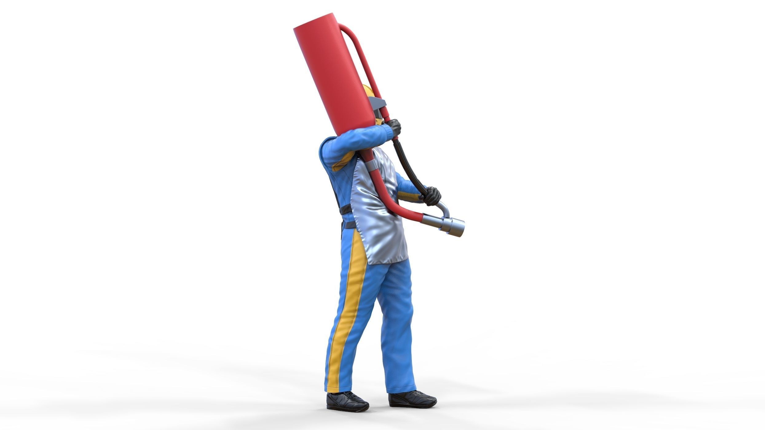 N1 Pit crew with Sunoco Fuel can 3D print model_13