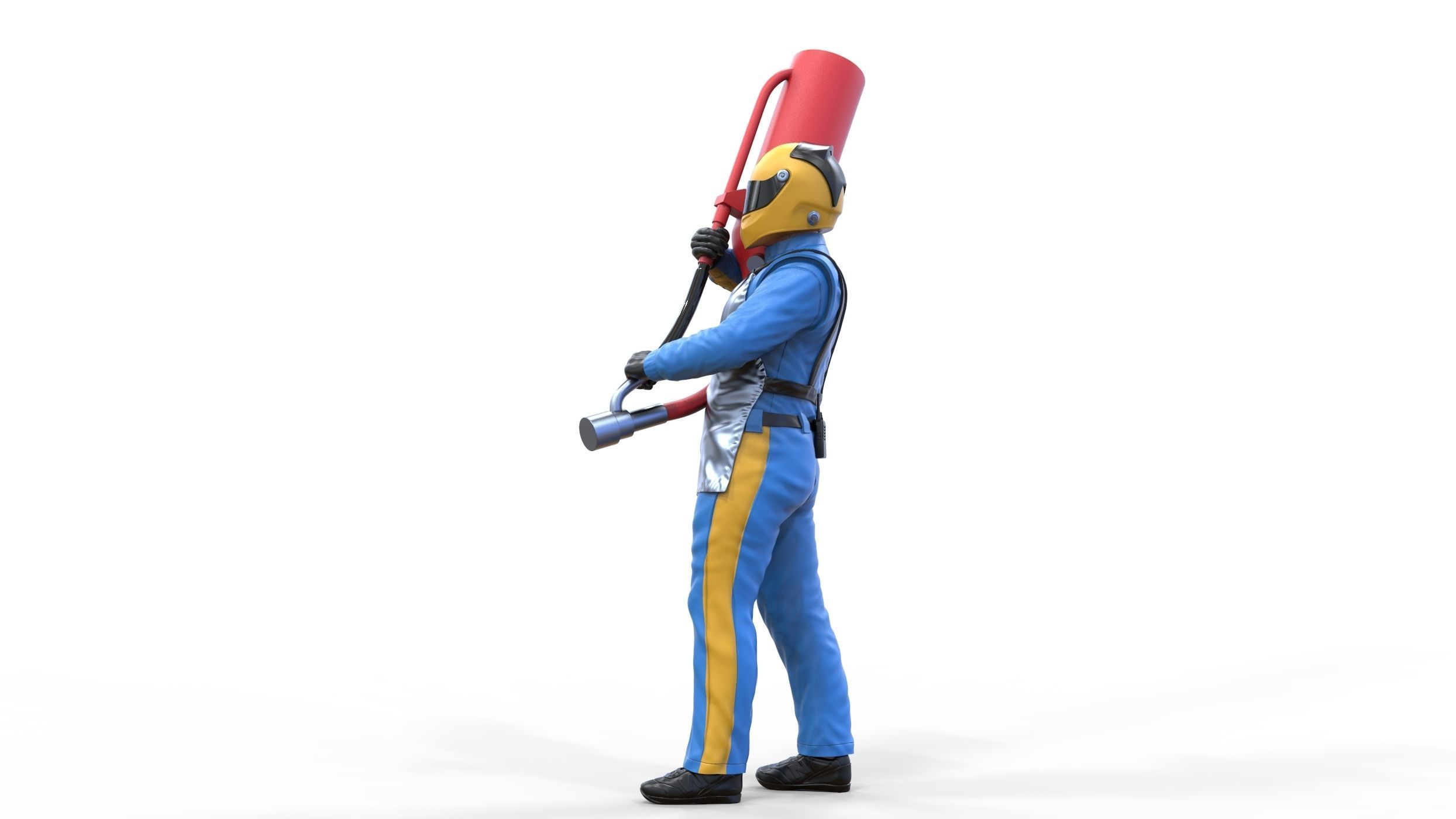 N1 Pit crew with Sunoco Fuel can 3D print model_35