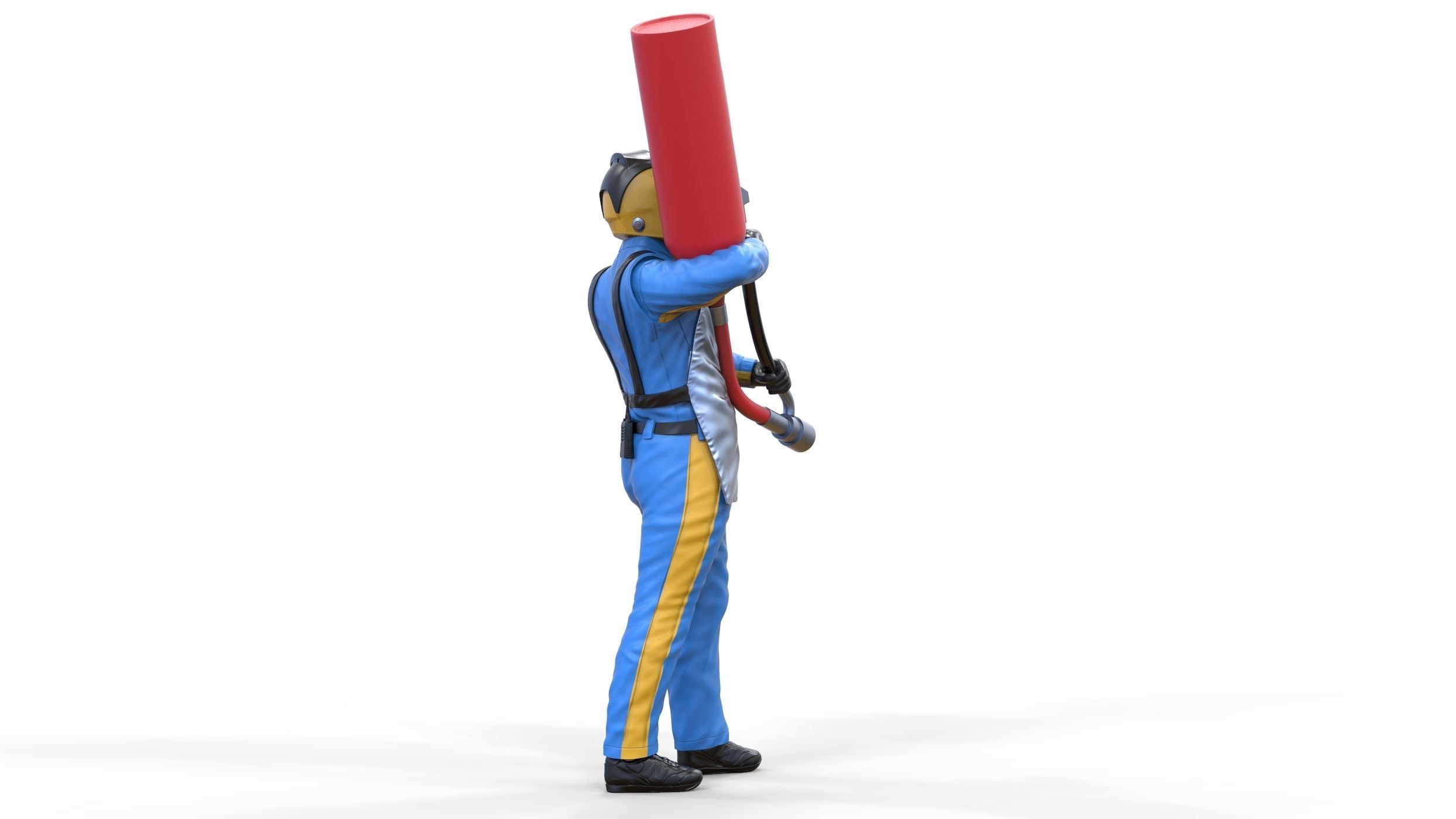 N1 Pit crew with Sunoco Fuel can 3D print model_7