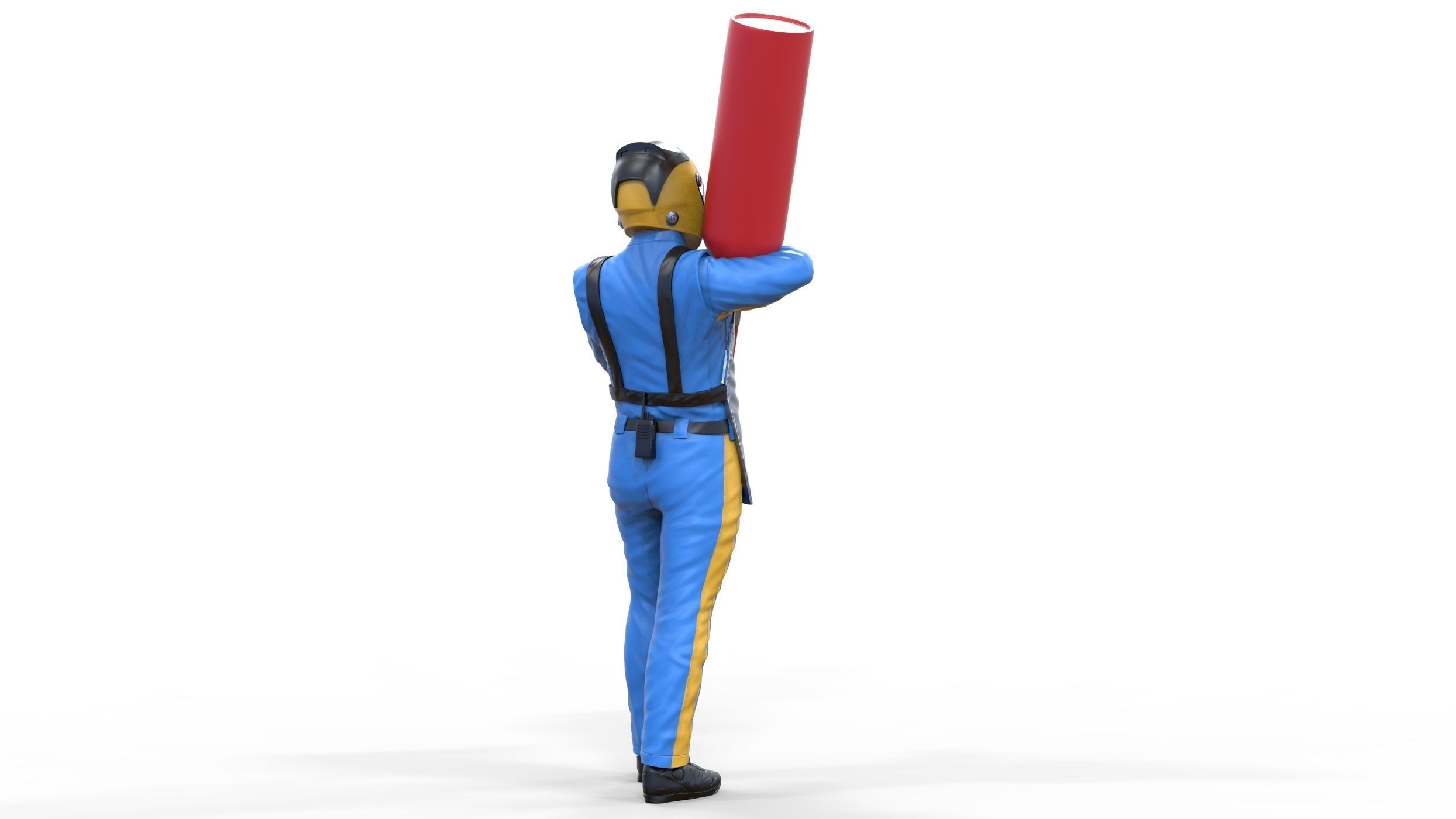 N1 Pit crew with Sunoco Fuel can 3D print model_2