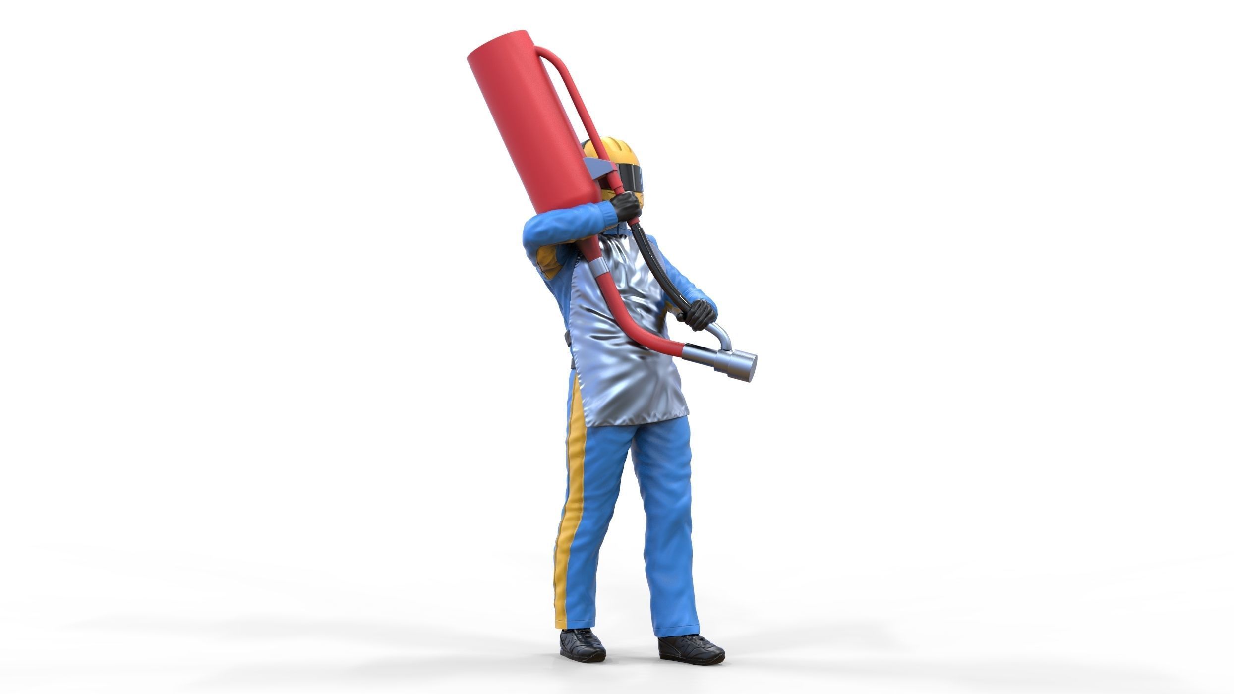 N1 Pit crew with Sunoco Fuel can 3D print model_16