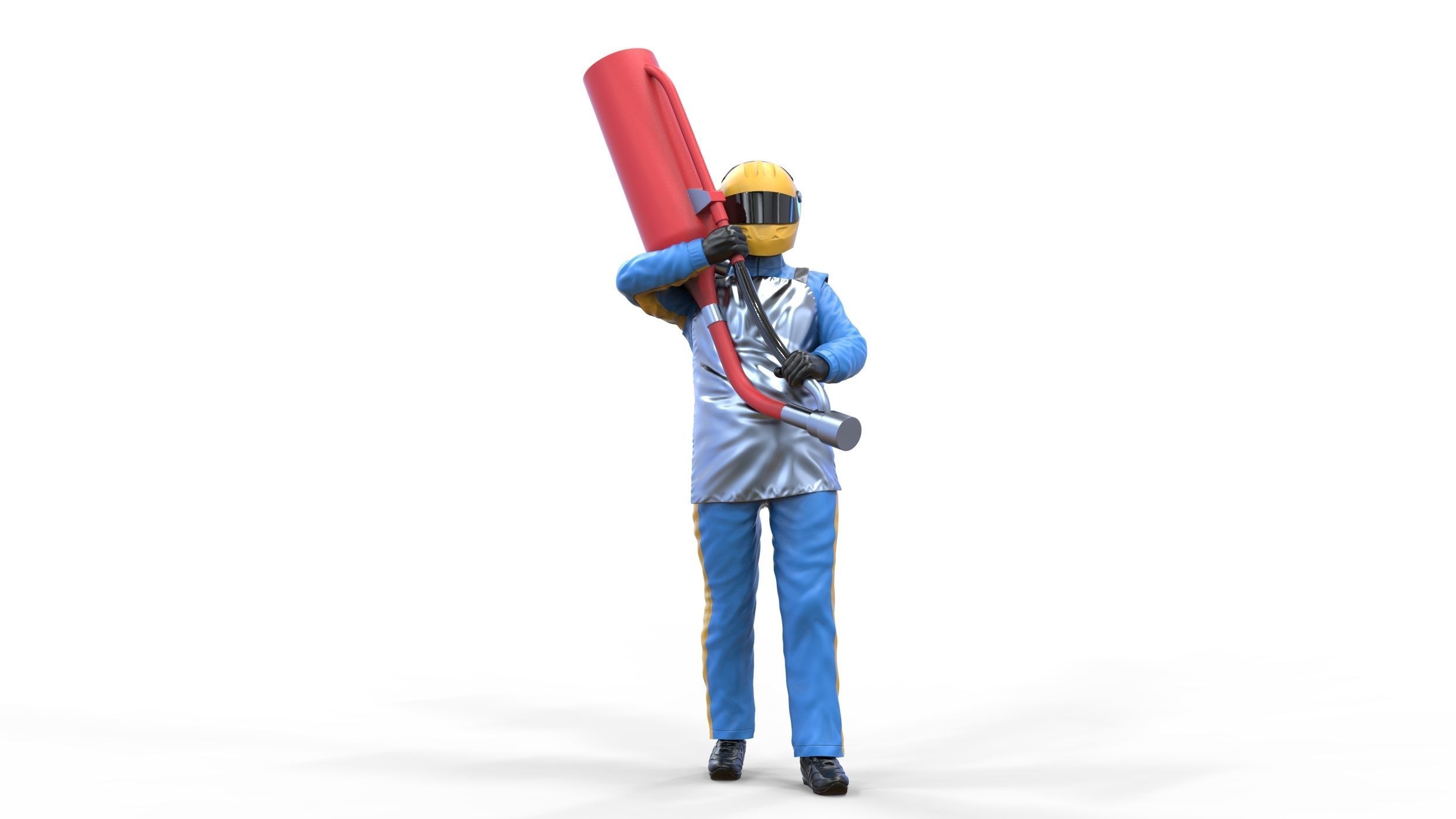 N1 Pit crew with Sunoco Fuel can 3D print model_19