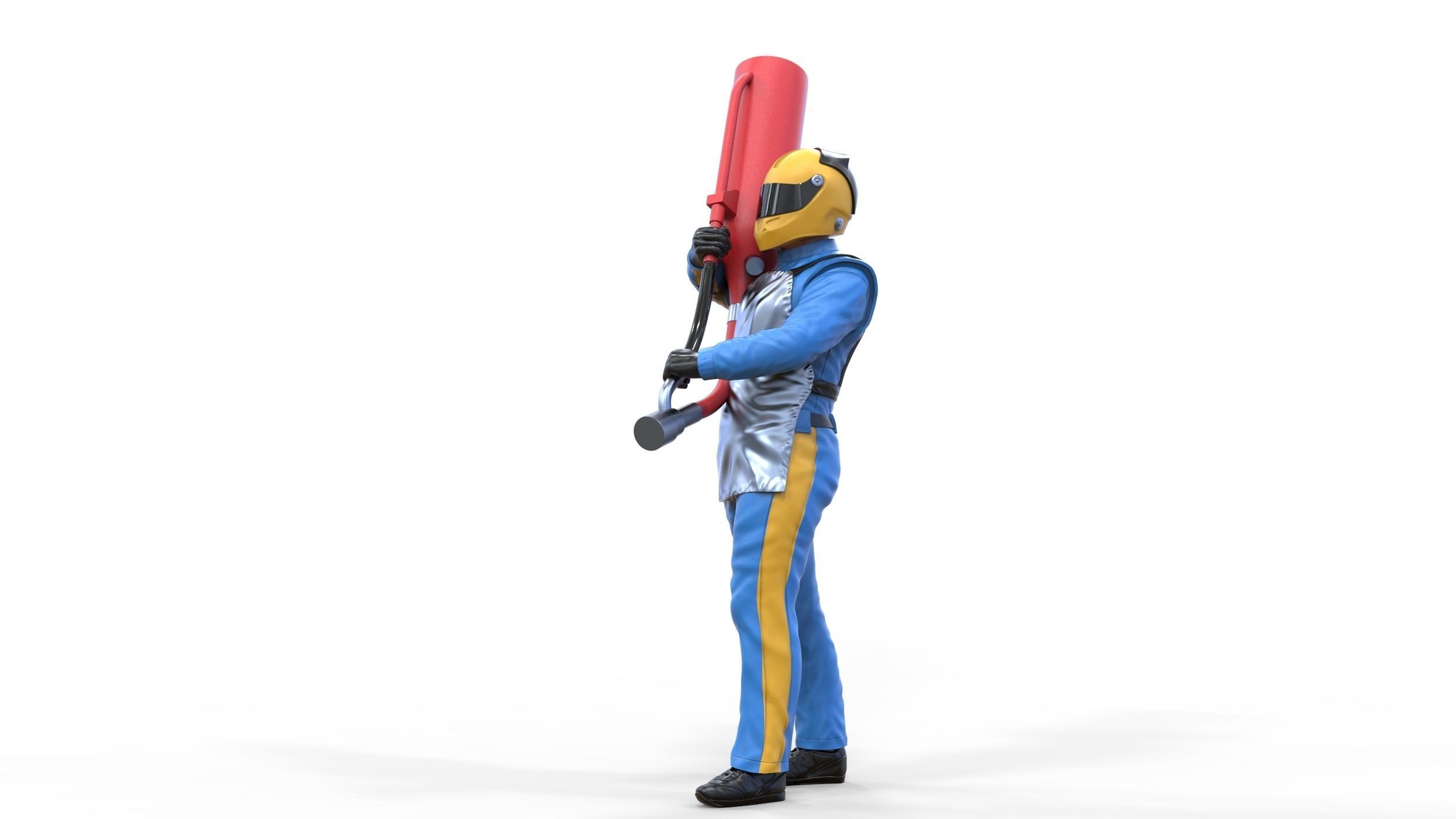 N1 Pit crew with Sunoco Fuel can 3D print model_31