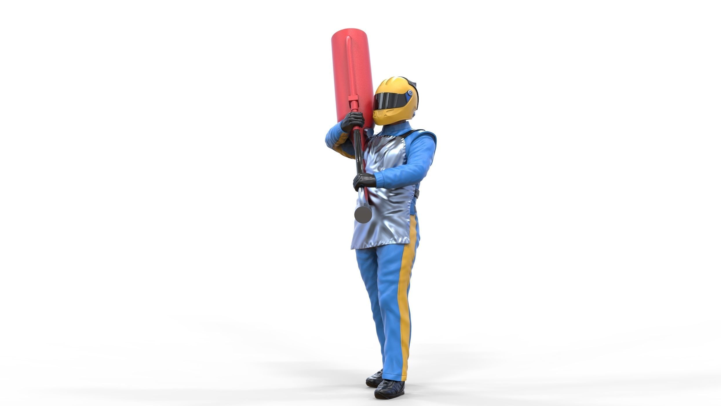 N1 Pit crew with Sunoco Fuel can 3D print model_27