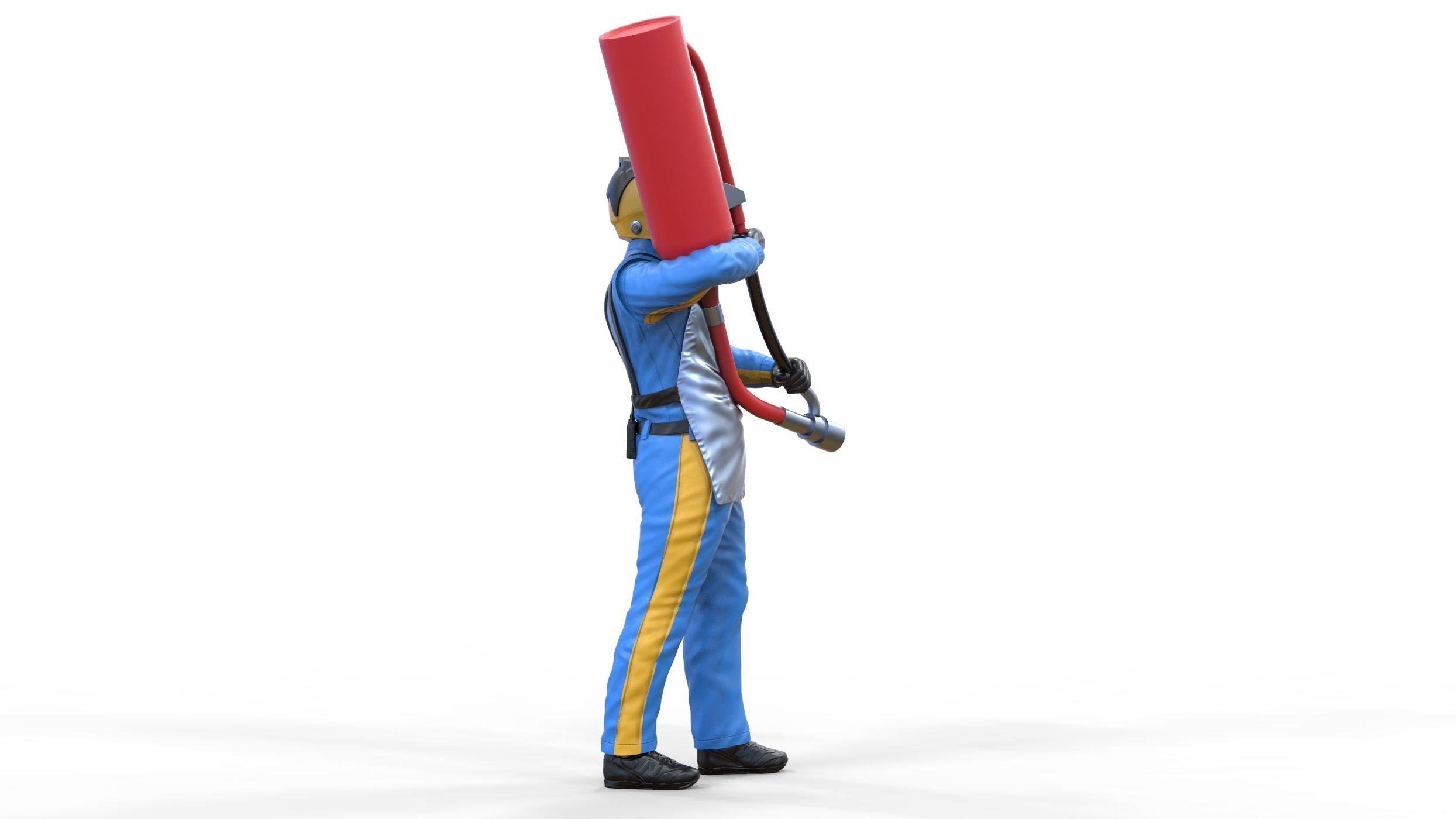 N1 Pit crew with Sunoco Fuel can 3D print model_9