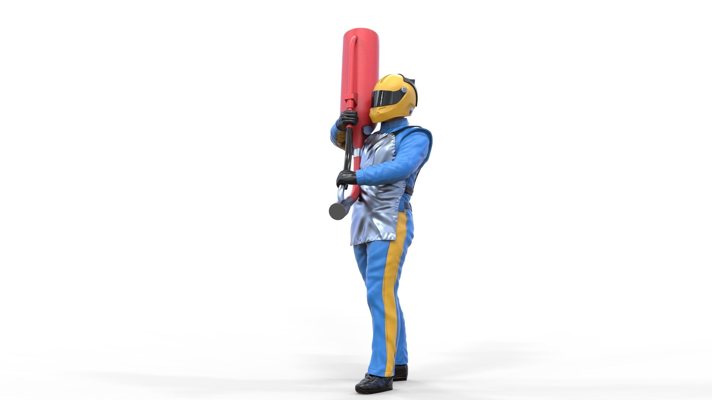 N1 Pit crew with Sunoco Fuel can 3D print model_29