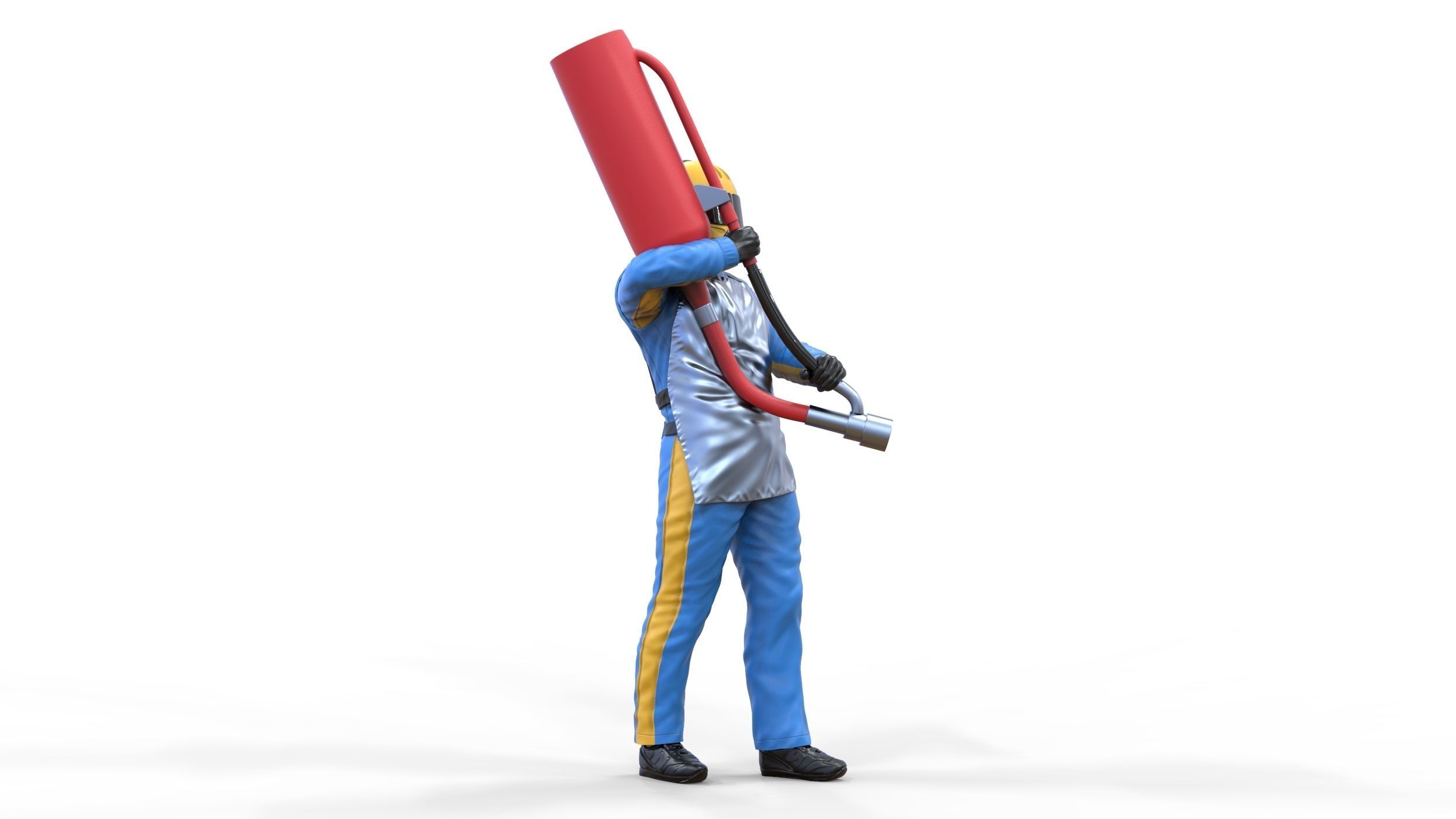 N1 Pit crew with Sunoco Fuel can 3D print model_15