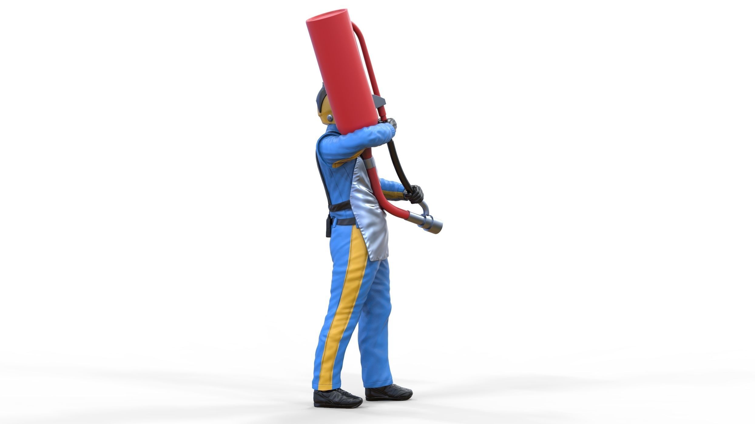 N1 Pit crew with Sunoco Fuel can 3D print model_10