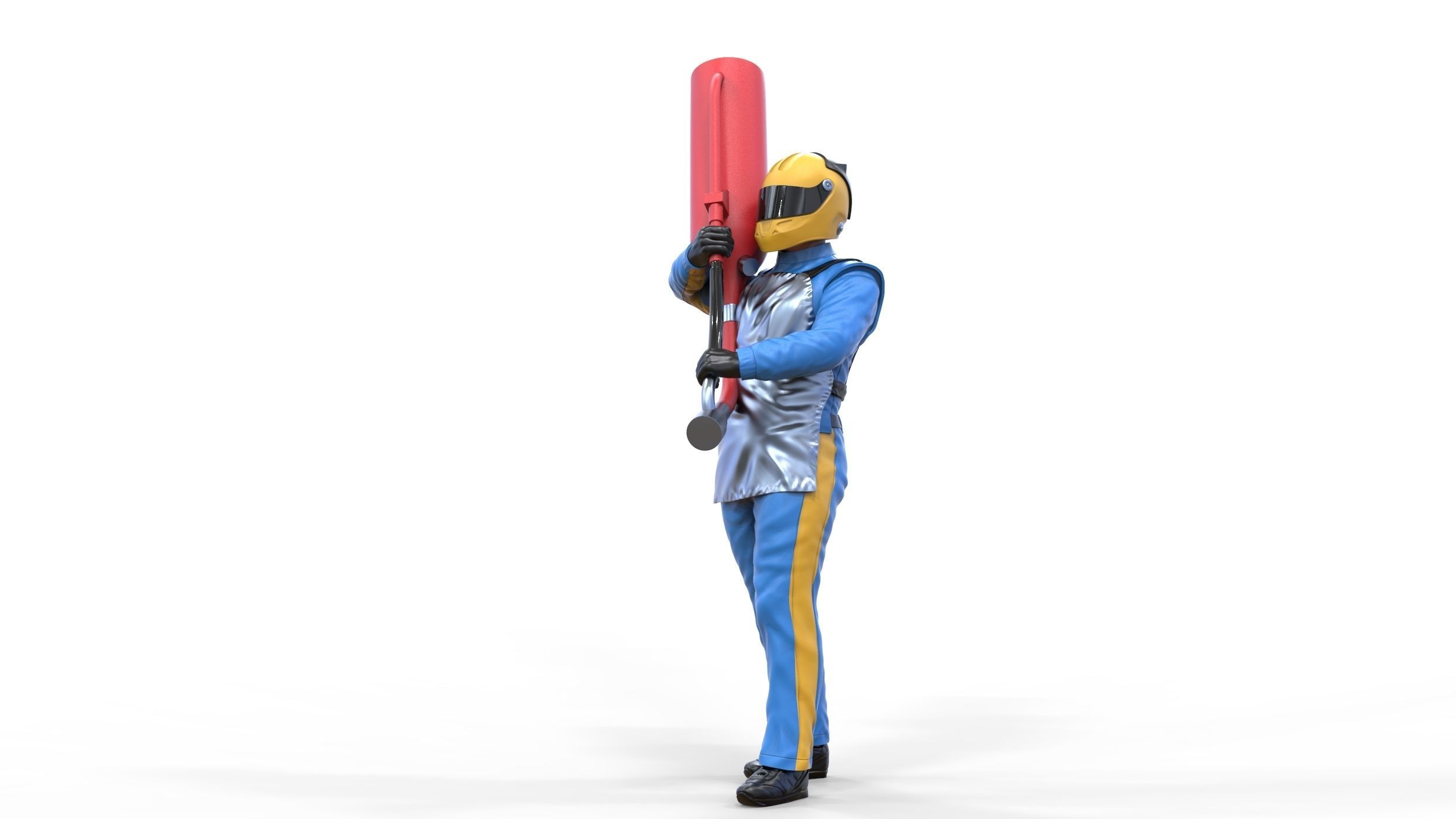 N1 Pit crew with Sunoco Fuel can 3D print model_28