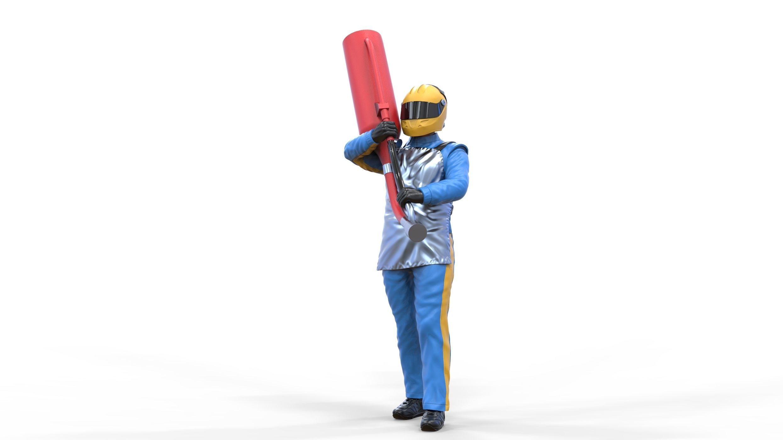 N1 Pit crew with Sunoco Fuel can 3D print model_25