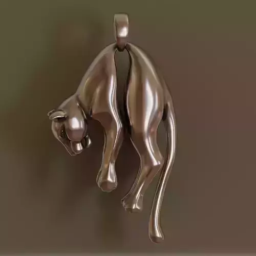Hanging Panther Pendant 3D print model