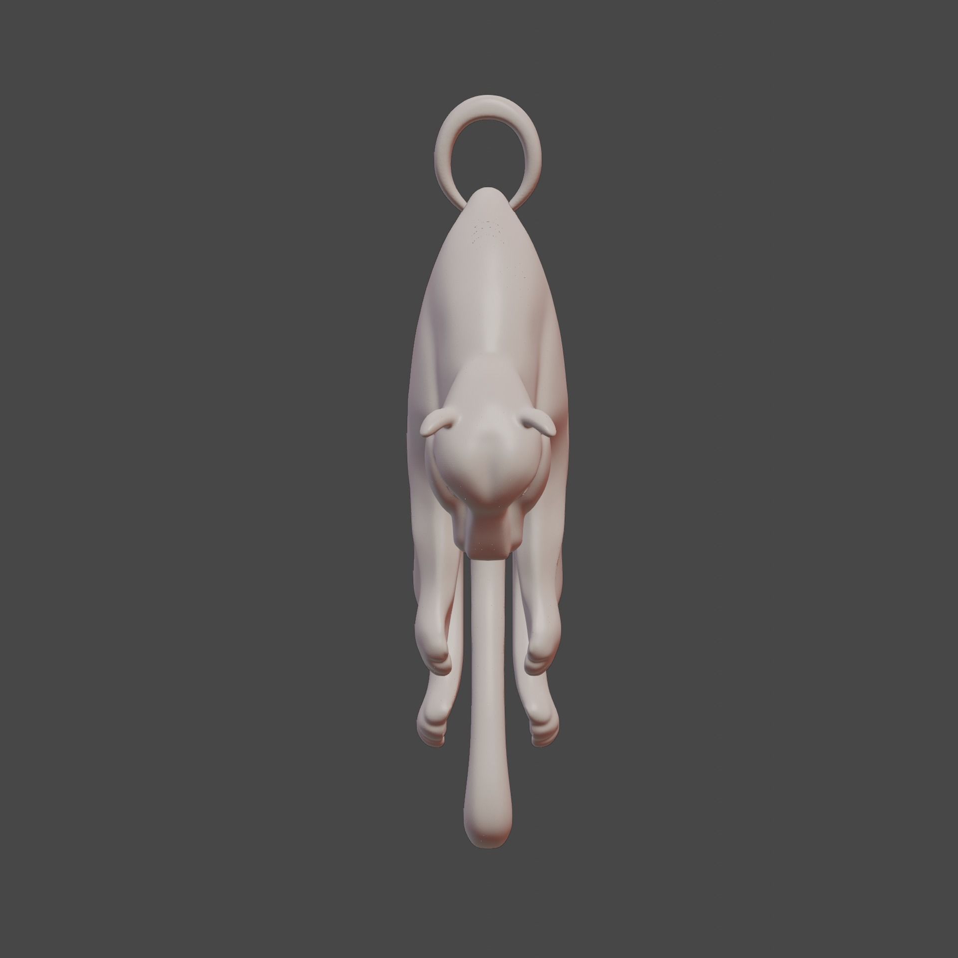 Hanging Panther Pendant 3D print model_8