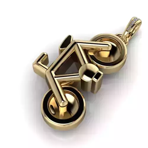 Solid  Cycling Bicycle Bike Sport Pendant 3D print model