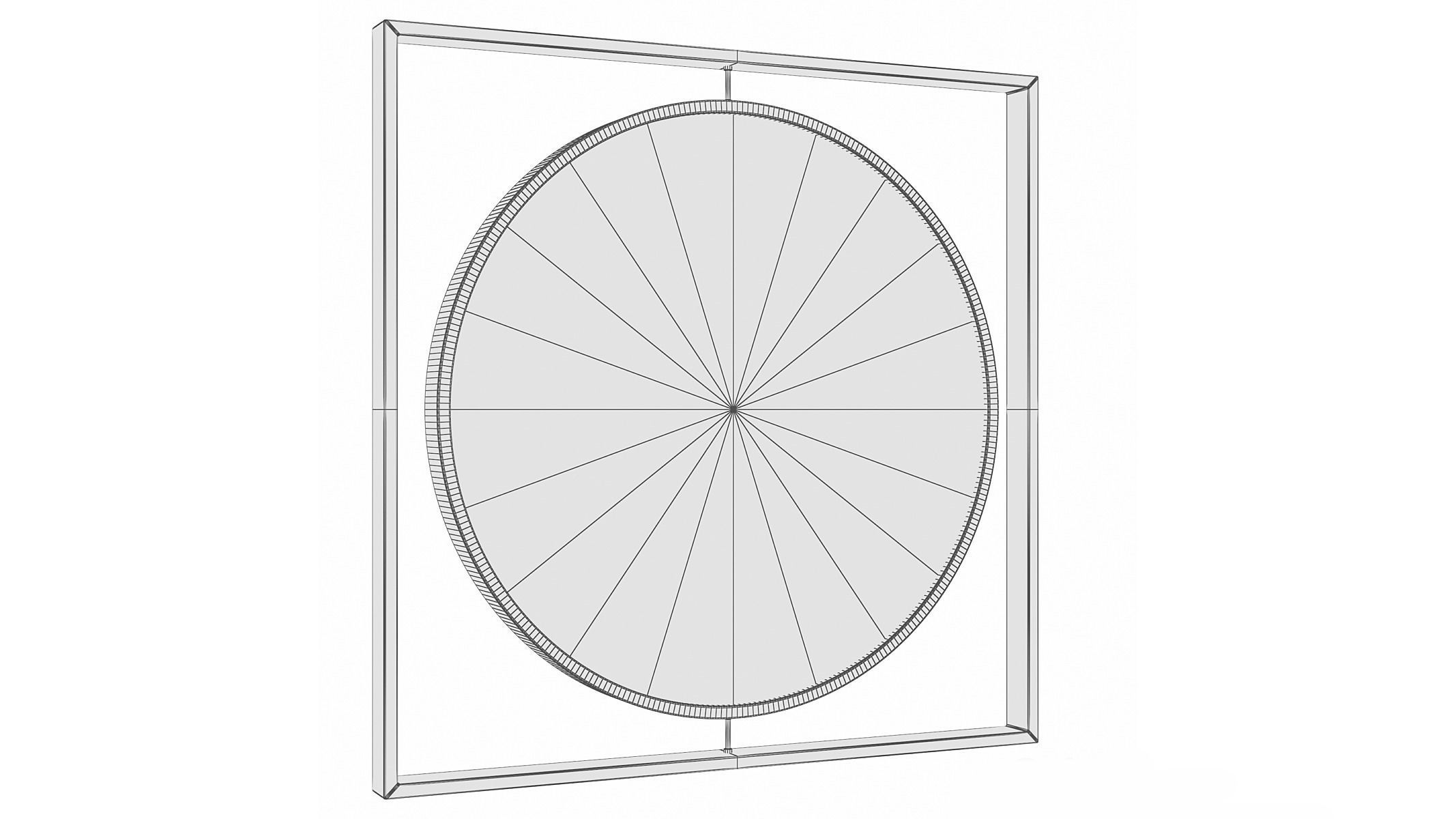 Mirror in a metal frame GZ-M1064 3D model_4