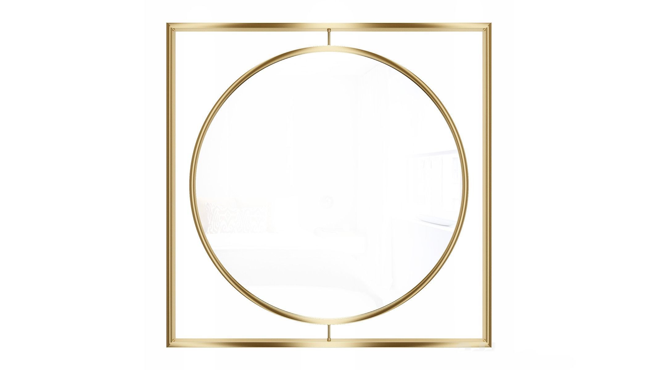 Mirror in a metal frame GZ-M1064 3D model_2