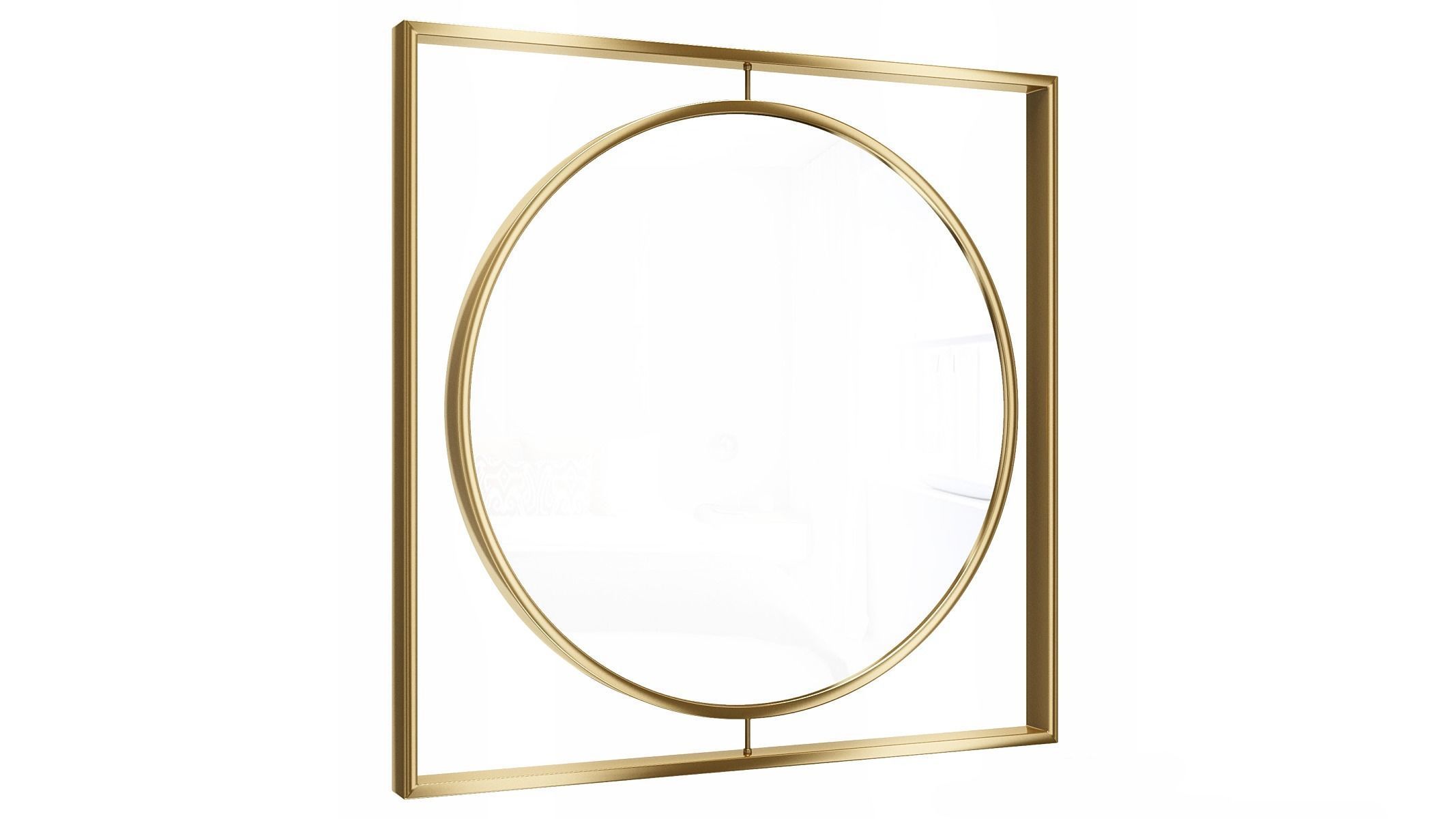 Mirror in a metal frame GZ-M1064 3D model_3