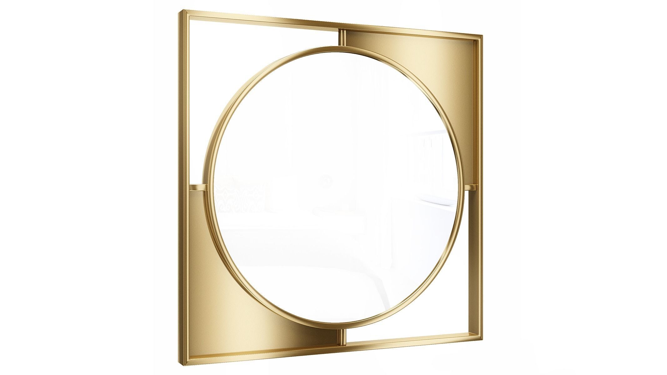 Mirror in a metal frame GZ-M1066 3D model_1