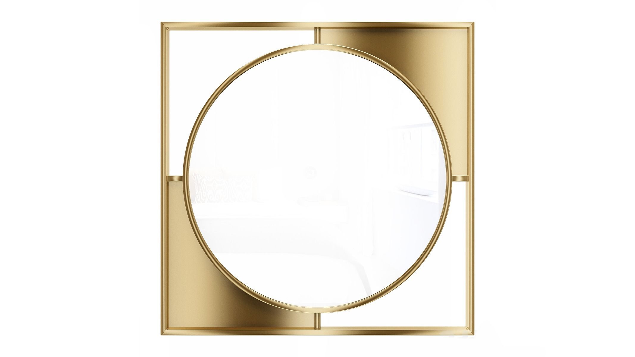 Mirror in a metal frame GZ-M1066 3D model_2