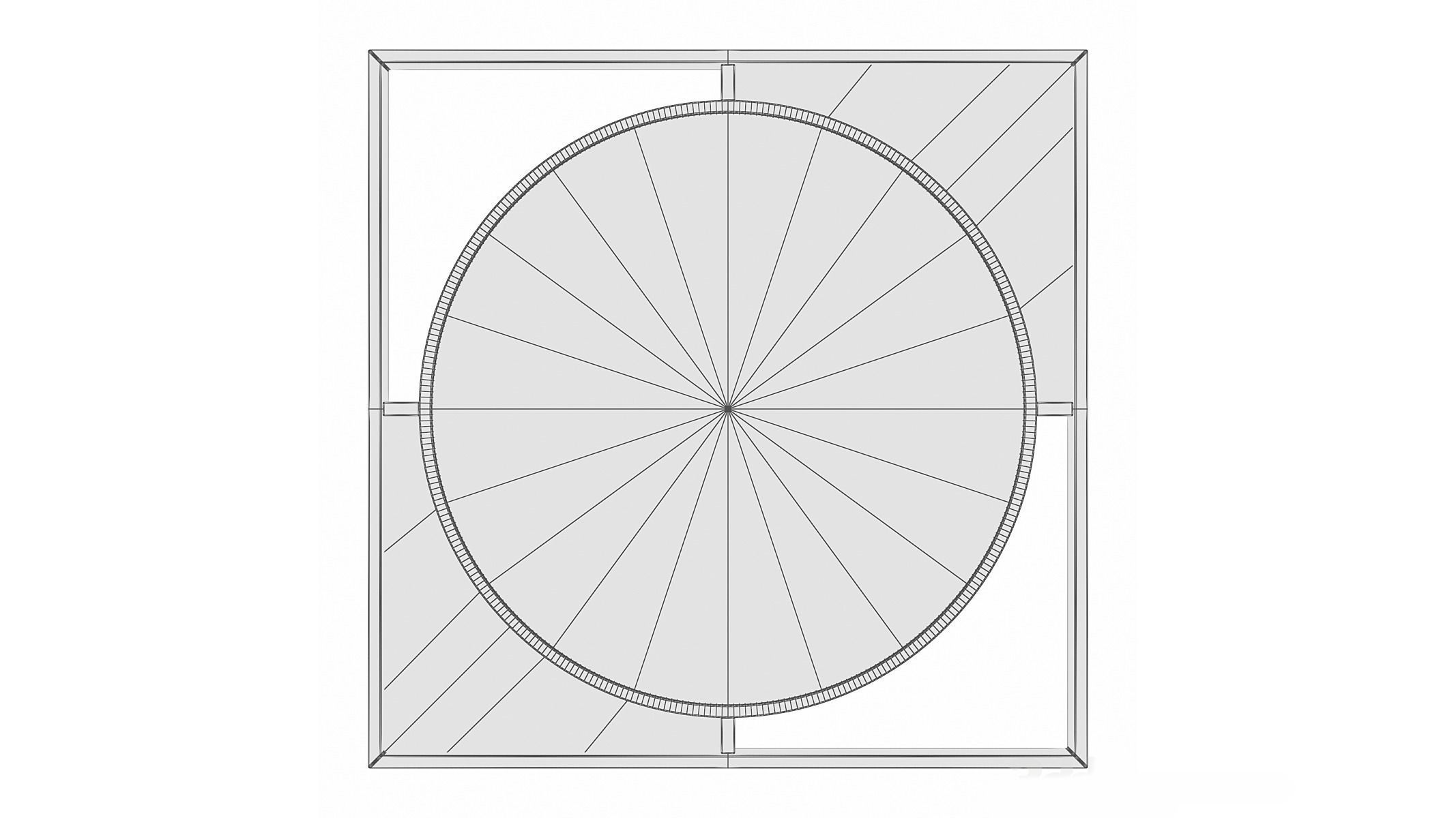 Mirror in a metal frame GZ-M1066 3D model_5