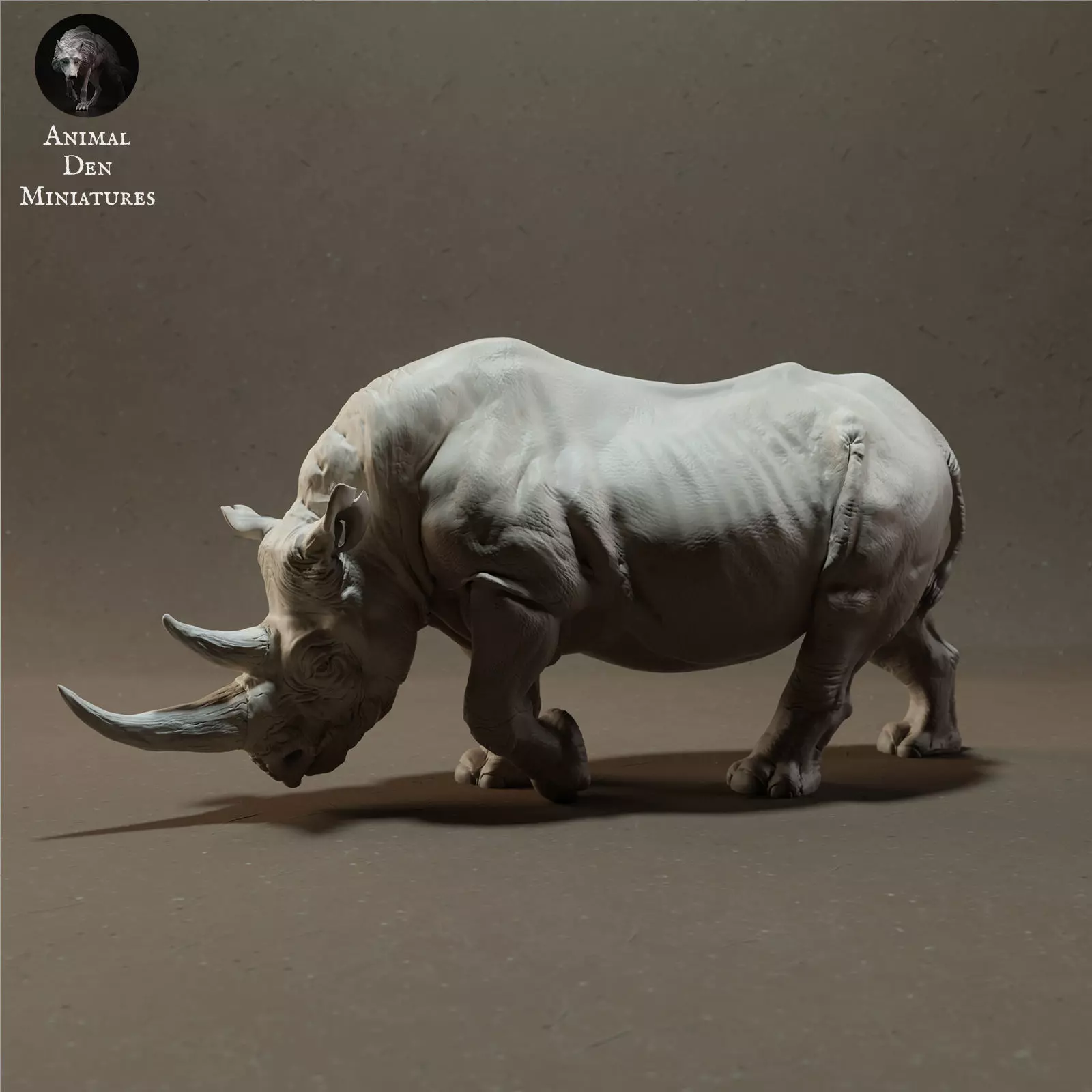 Black Rhino  3D print model_0