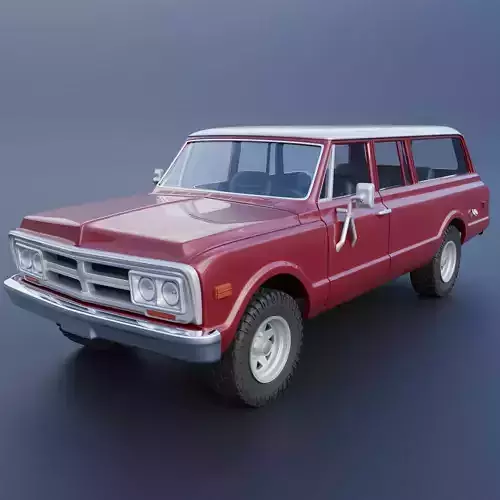GMC Suburban 1972  3D print model