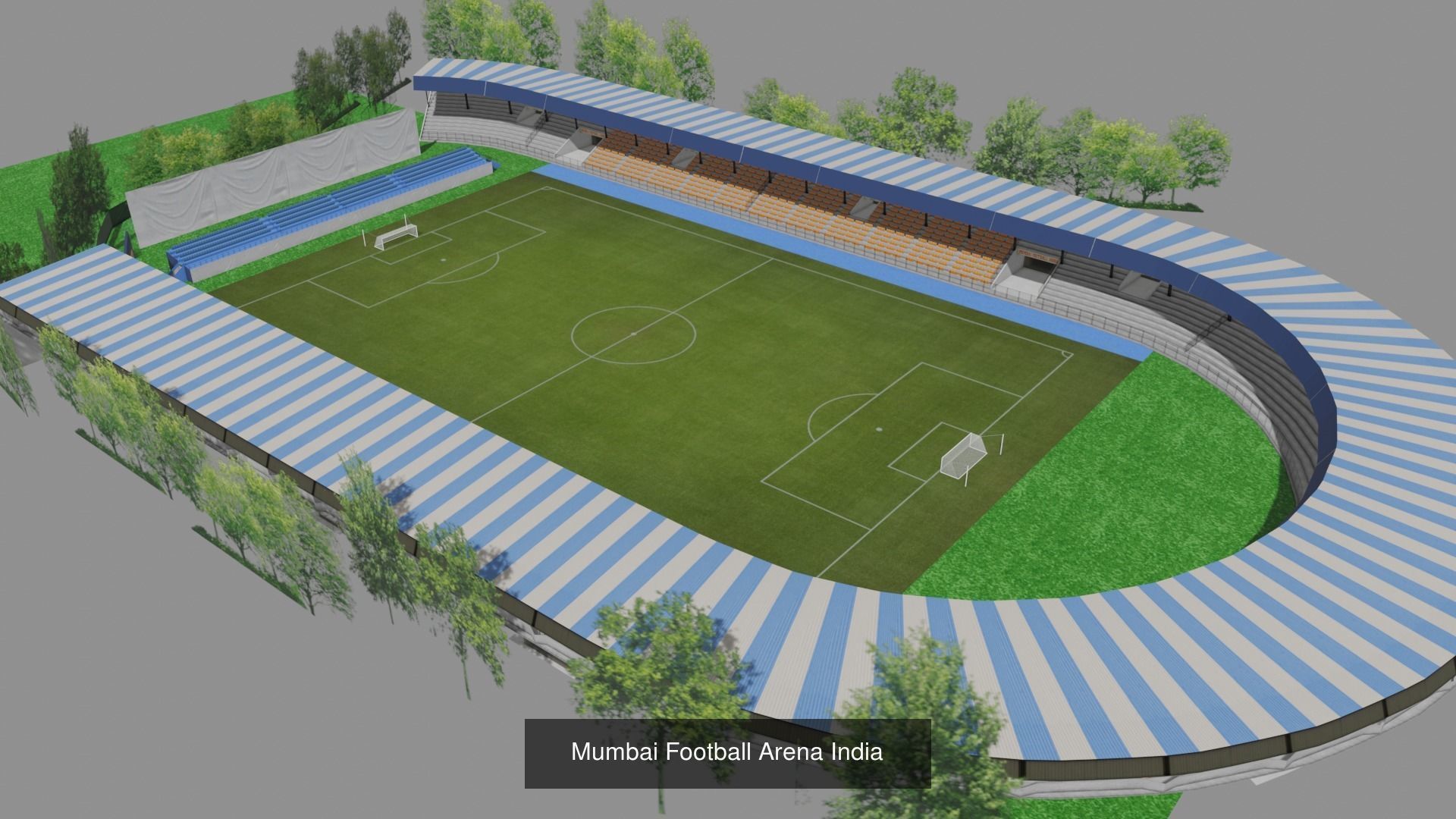 Football Stadiums All-in-One Package 3D Model Collection_11