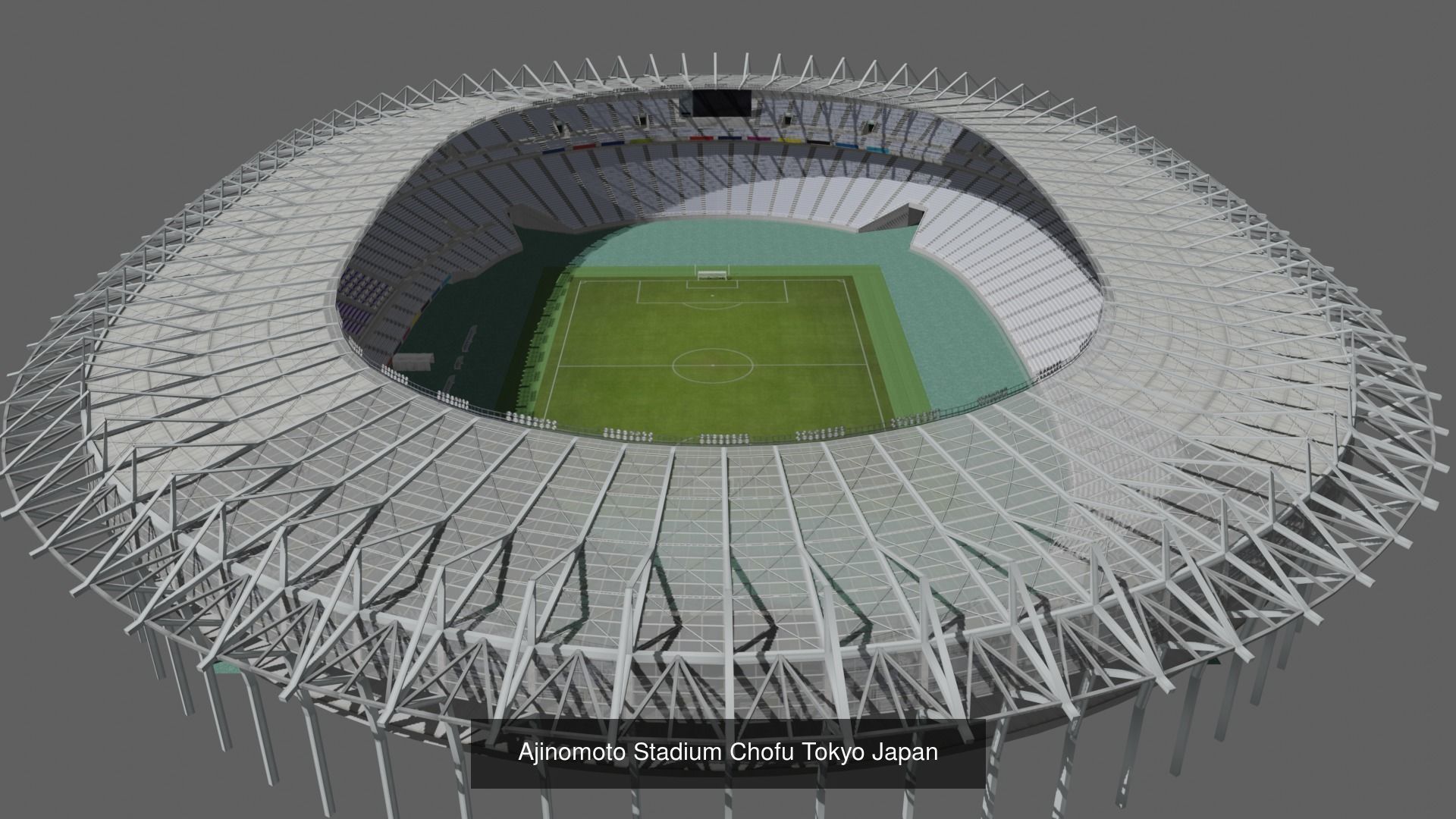 Football Stadiums All-in-One Package 3D Model Collection_7