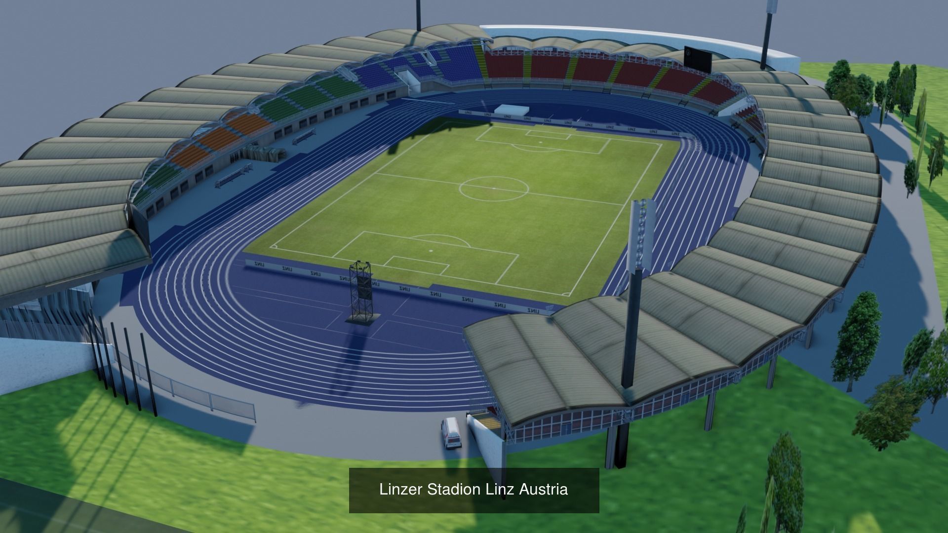 Football Stadiums All-in-One Package 3D Model Collection_2