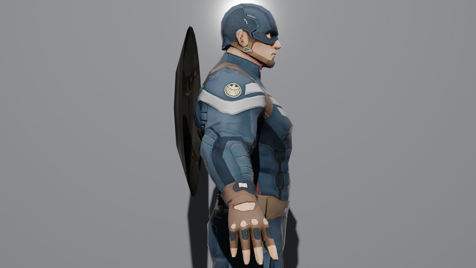 Captain America 3D model_3