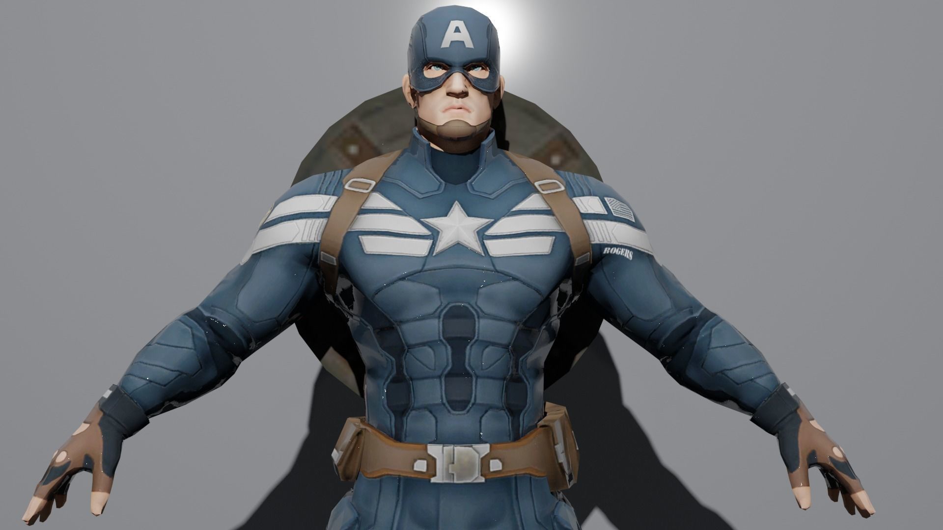 Captain America 3D model_1